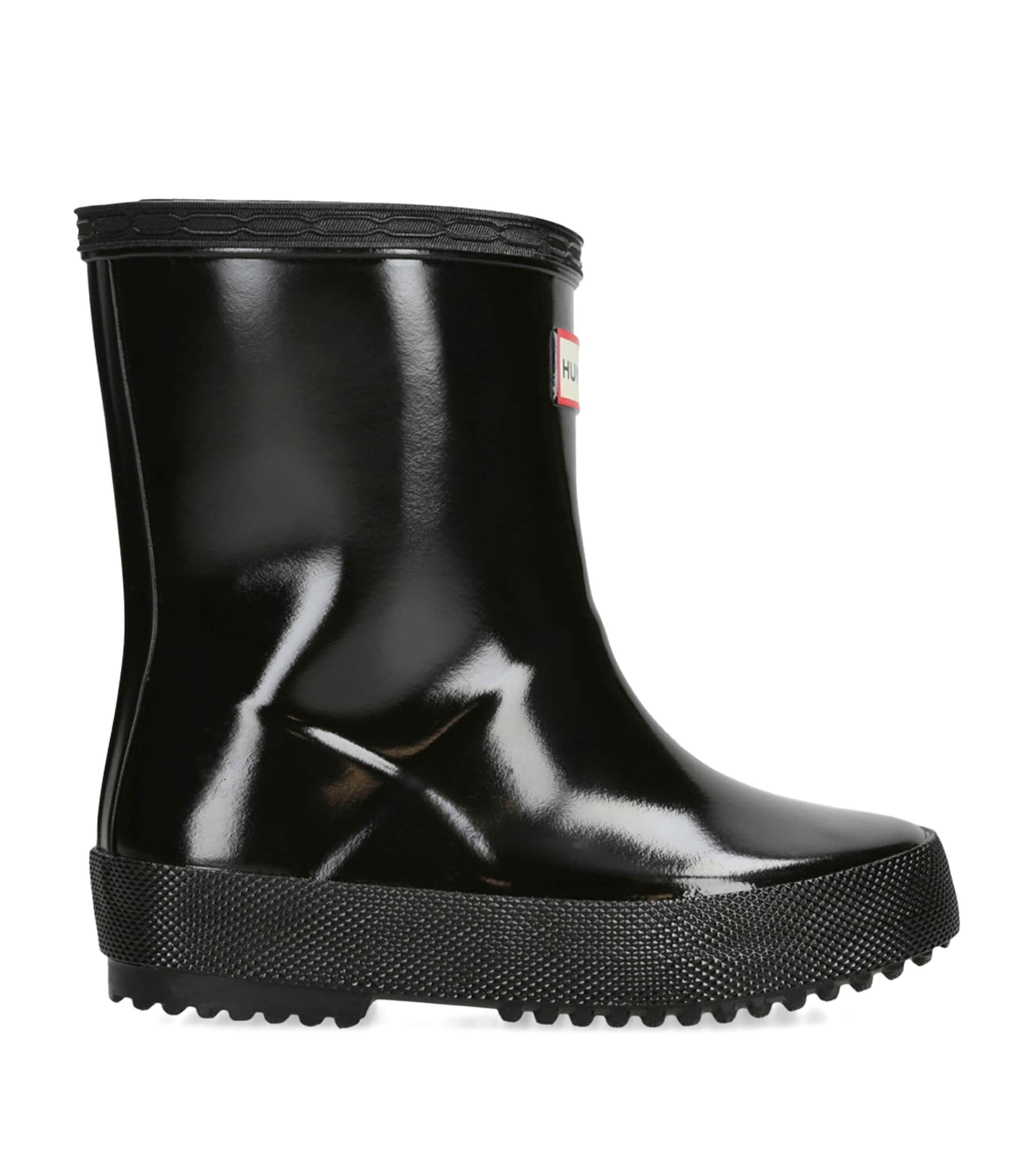 Shop Hunter Gloss First Classic Wellington Boots In Black