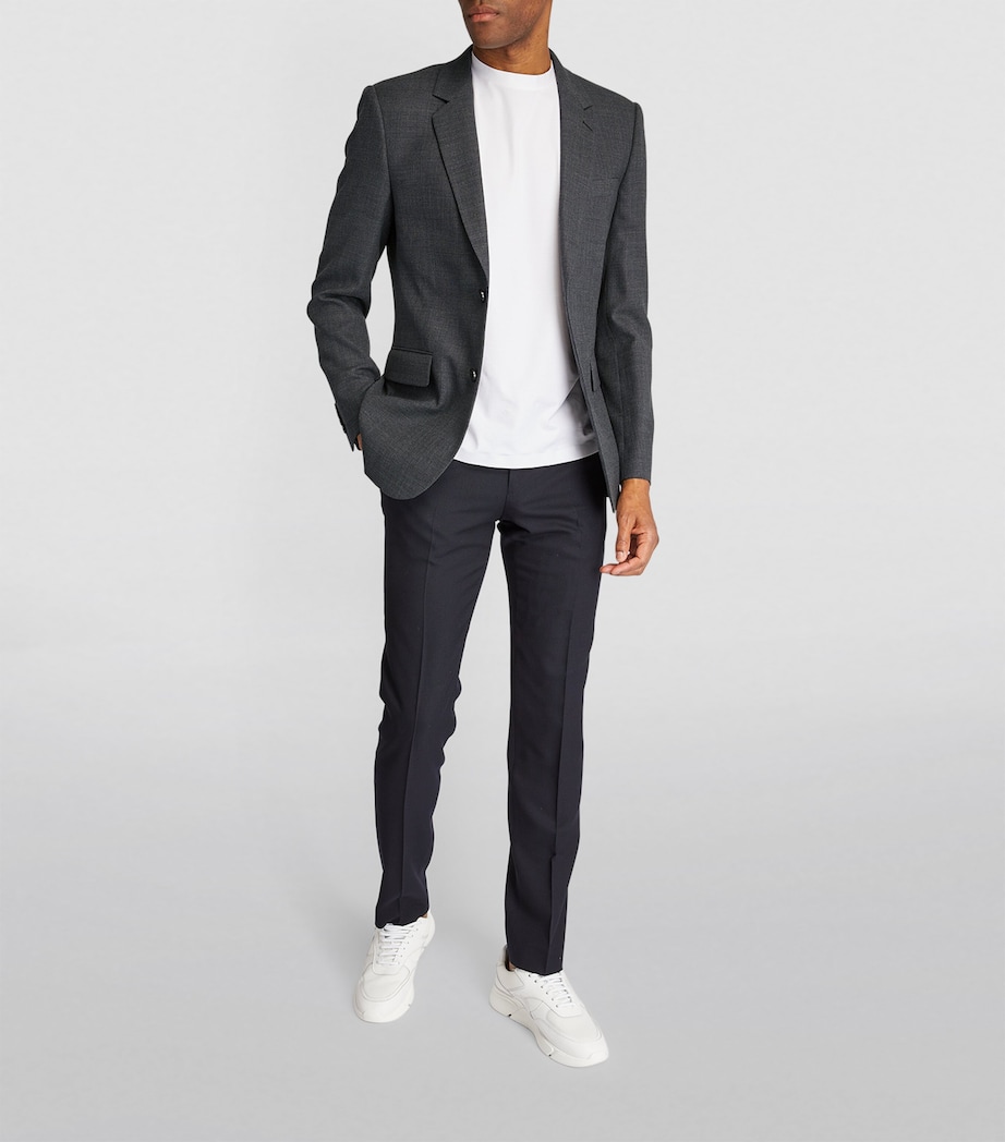Sandro Paris Mens Wool Suit Jacket White Image 2