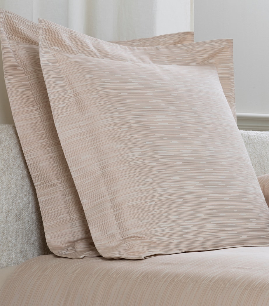 Frette Stardust Jacquard Square Pillowcase (65cm x 65cm) Vanilla/misty Image 1