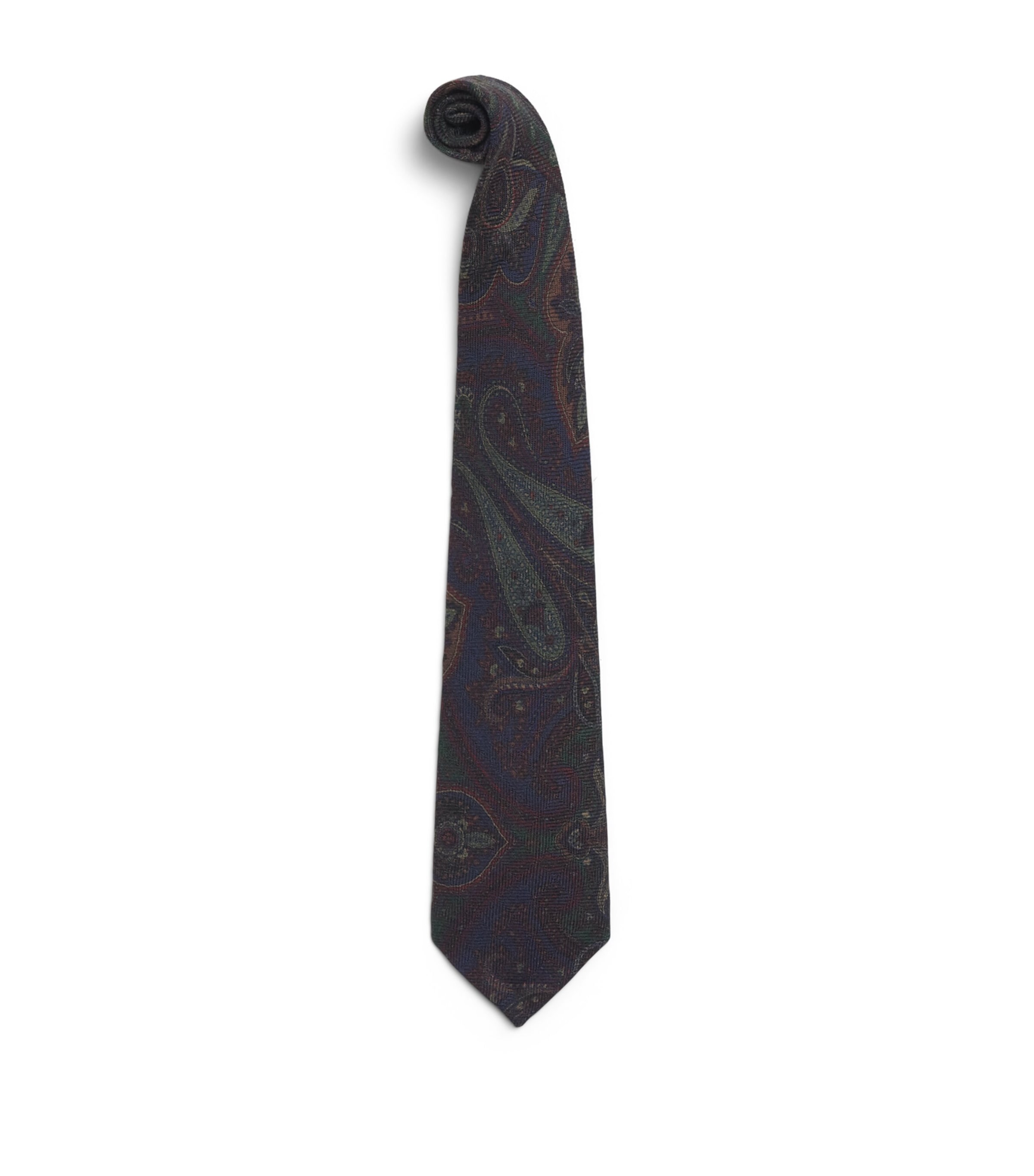 Ralph Lauren Purple Label Silk Paisley Print Tie Navy Multi Image 1
