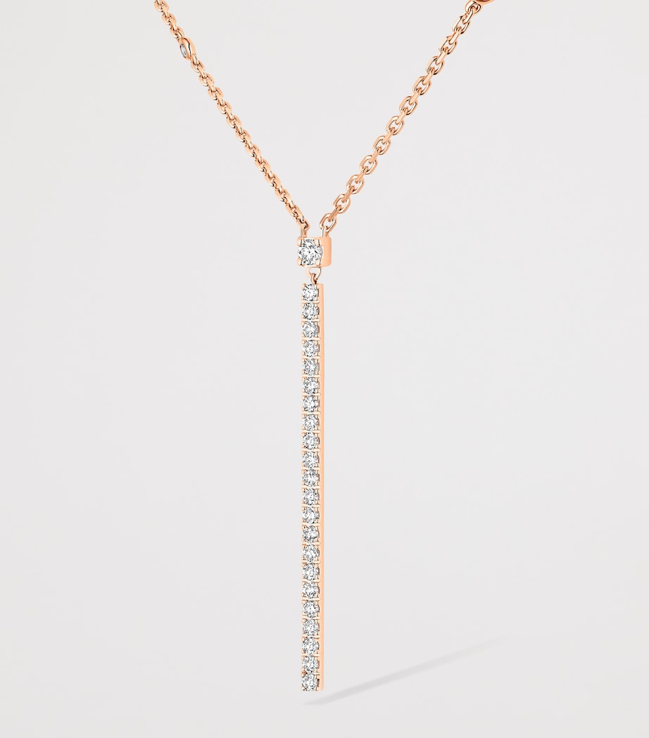 Messika Gatsby Pink Gold and Diamond Pavé Chain Necklace (0.38ct) Pink Gold Image 3