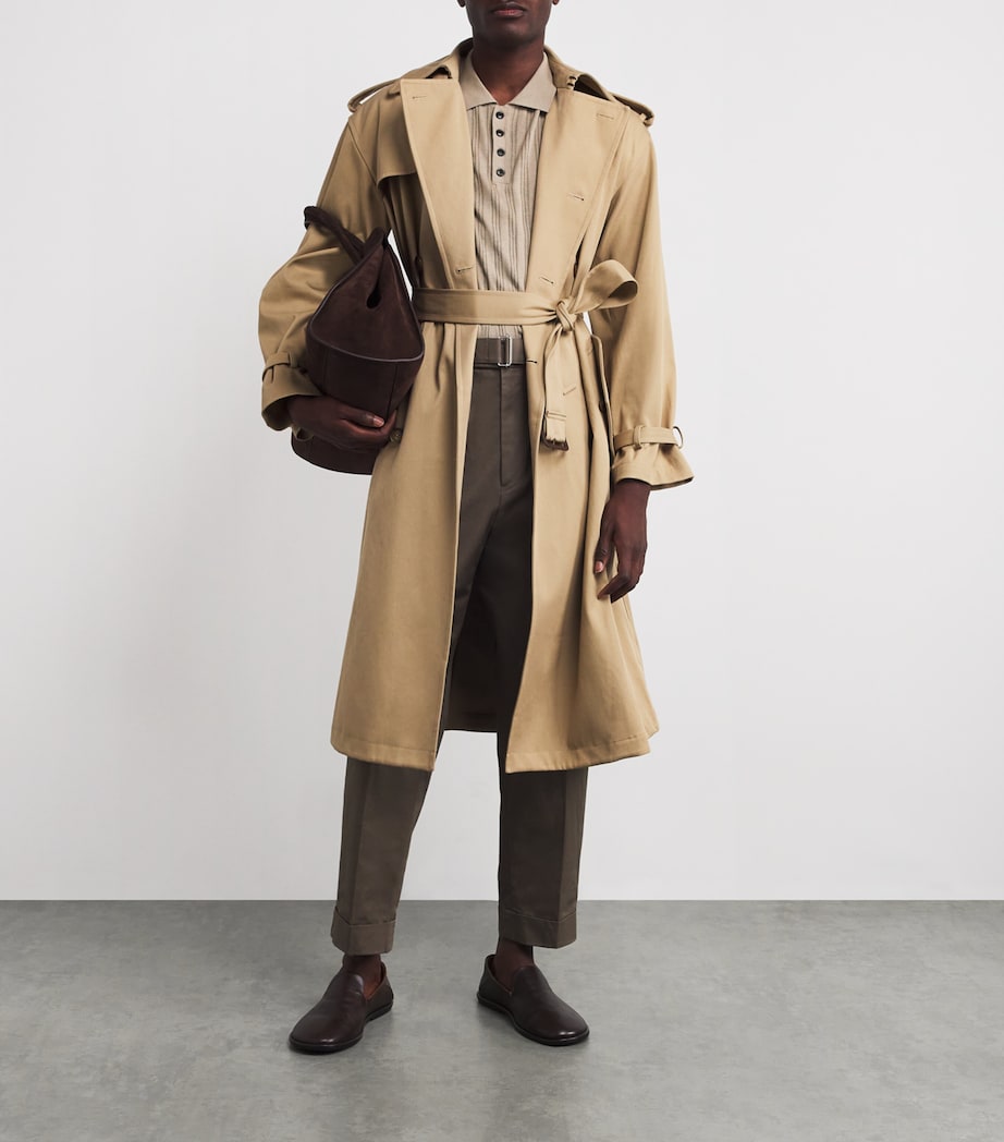 Silk-Cotton Polo Shirt 37 LIGHT BROWN Image 2