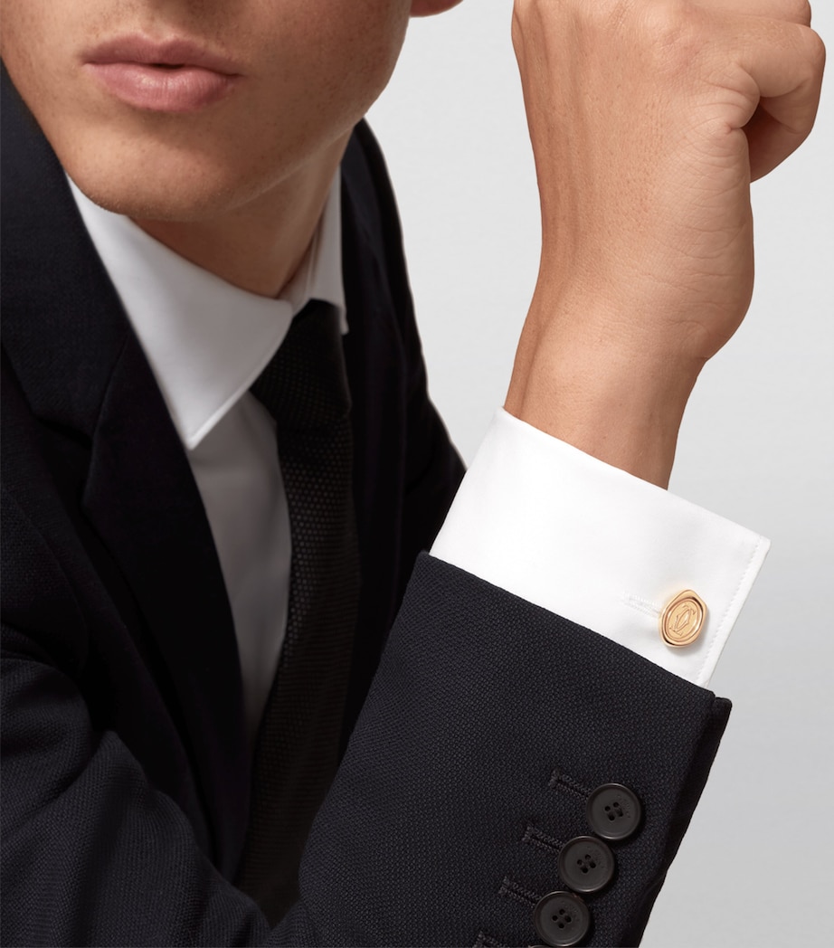 Yellow Gold Wax Seal Cufflinks YELLOW GOLD Image 4