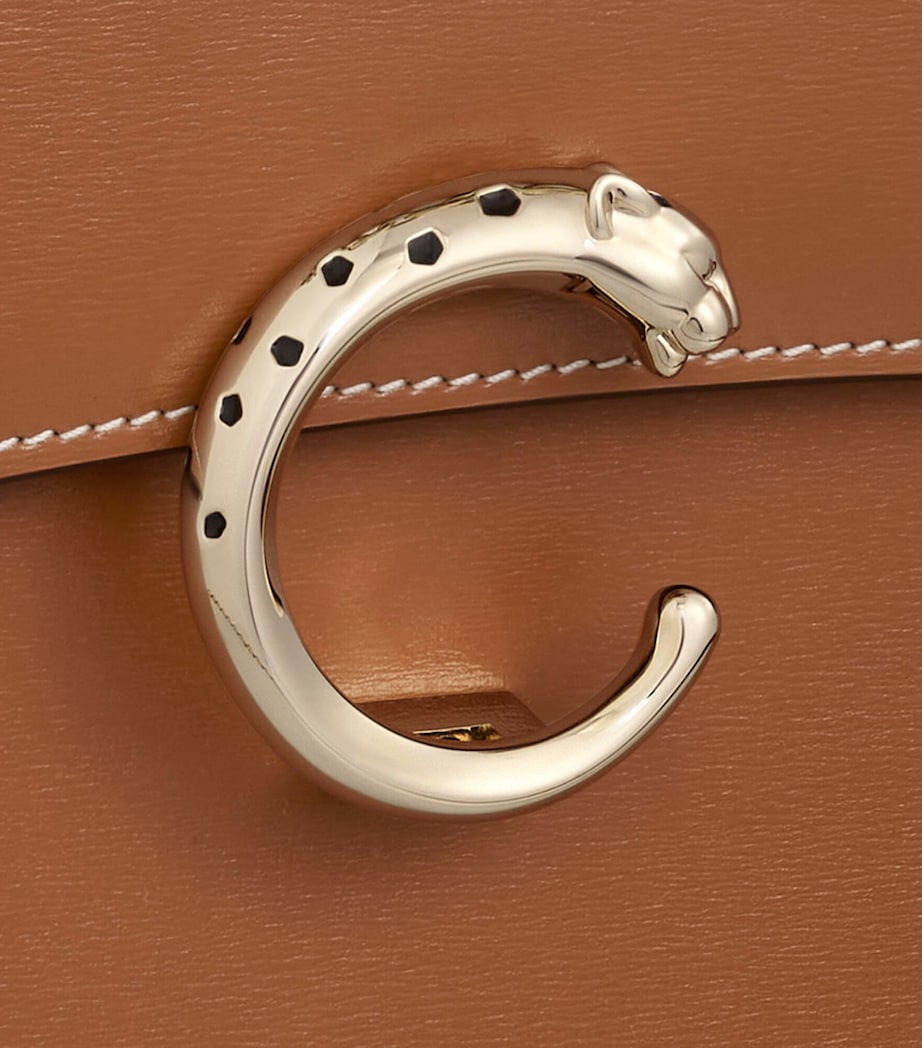Small Calfskin Panthère de Cartier Chain Bag CARAMEL Image 7