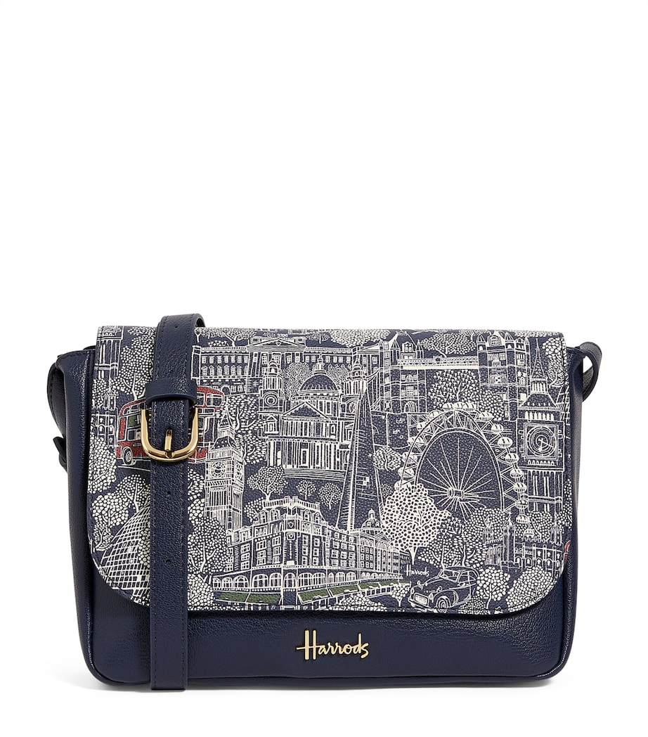 Harrods Landmarks Crossbody Bag Blue Image 1
