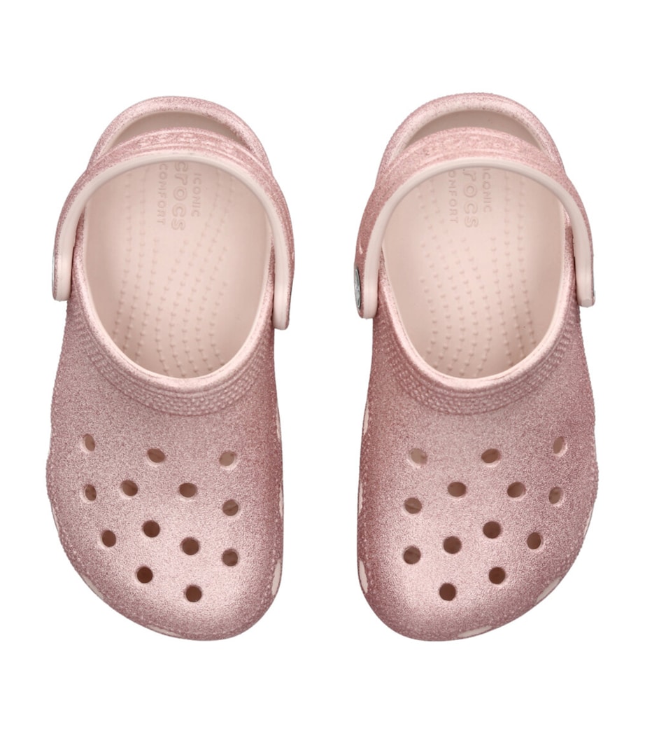 CROCS KIDS Classic Glitter Clogs Pink Image 4