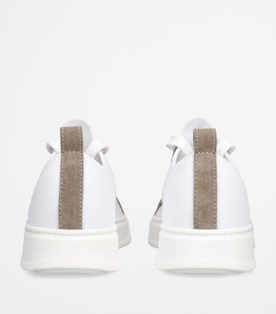 Brunello Cucinelli Kids Lace-Up Monili-Detail Sneakers White/oth Image 2