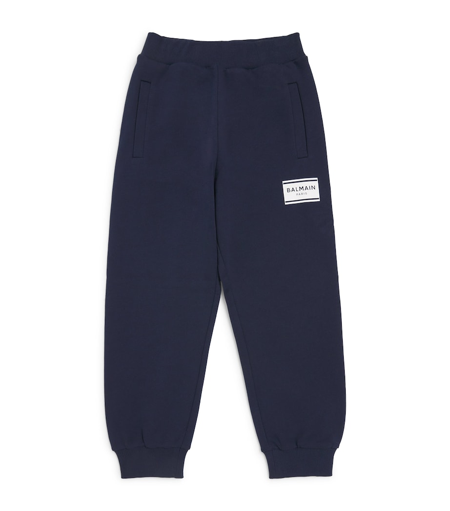 Cotton Logo Sweatpants (4-14 Years) 617BC BLUE/WHITE Image 1