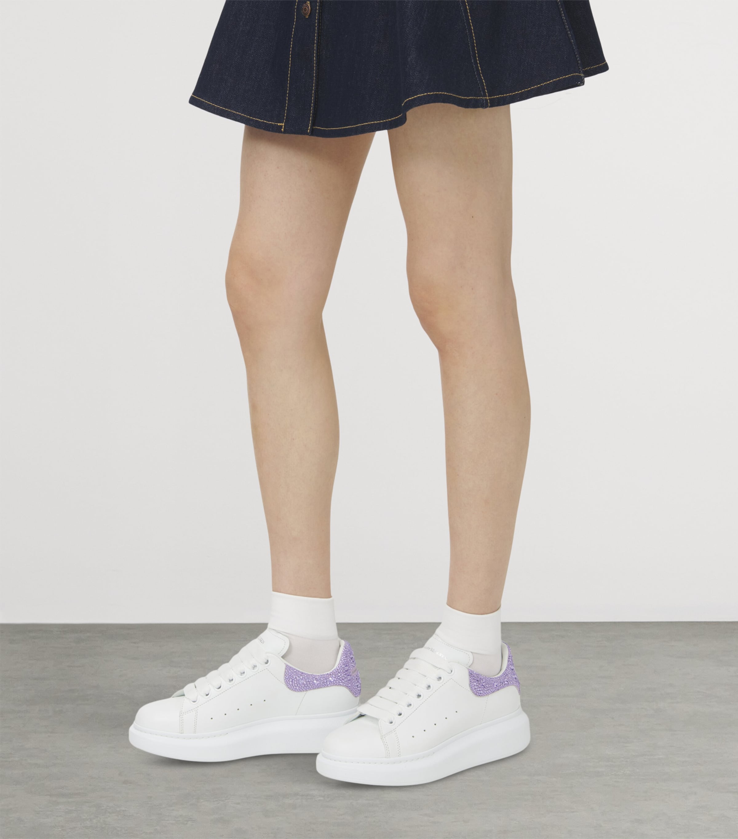Leather Oversized Sneakers 9117 Image 2