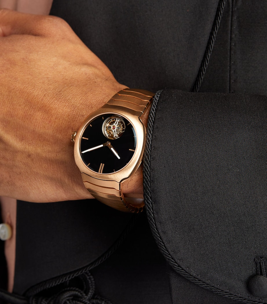 H. Moser & Cie Rose Gold Streamliner Watch 40mm Black Image 4