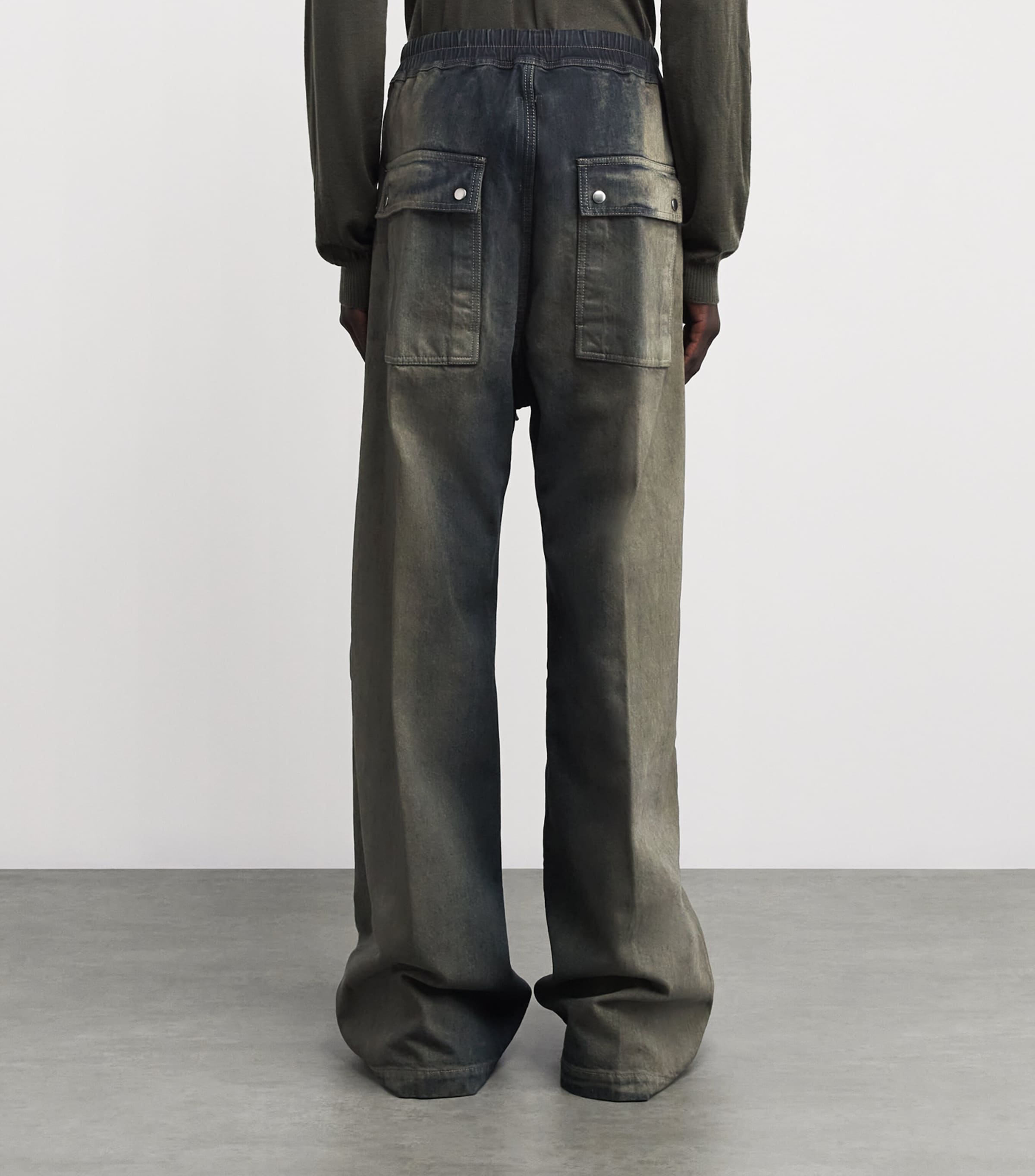 Cotton Bela Wide-Leg Trousers DARKDUST DEGRADE Image 4