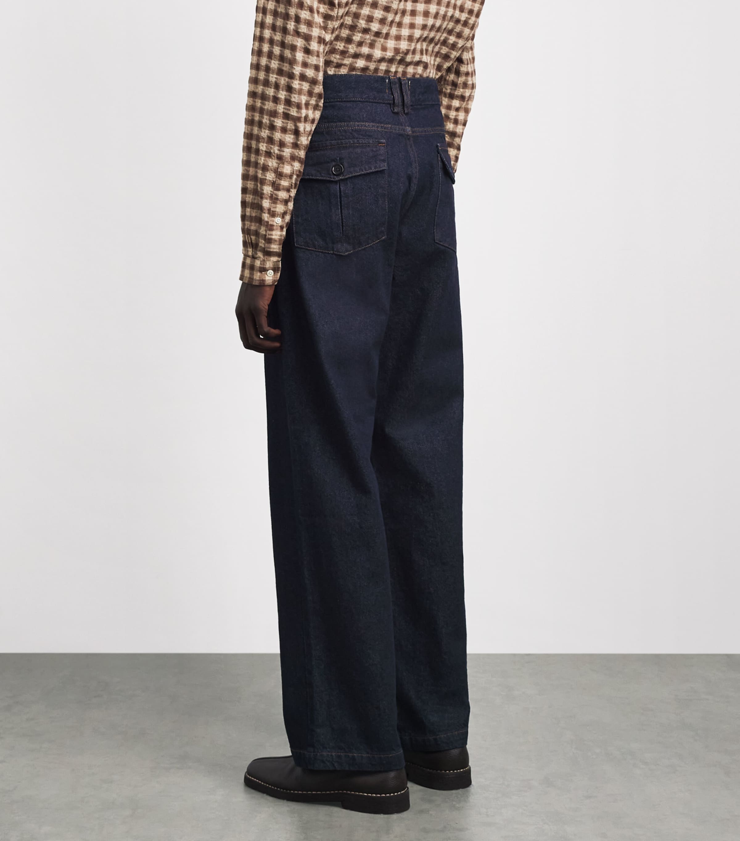 Oliver Spencer Mens Westall Denim Utility Trousers Denim Image 5