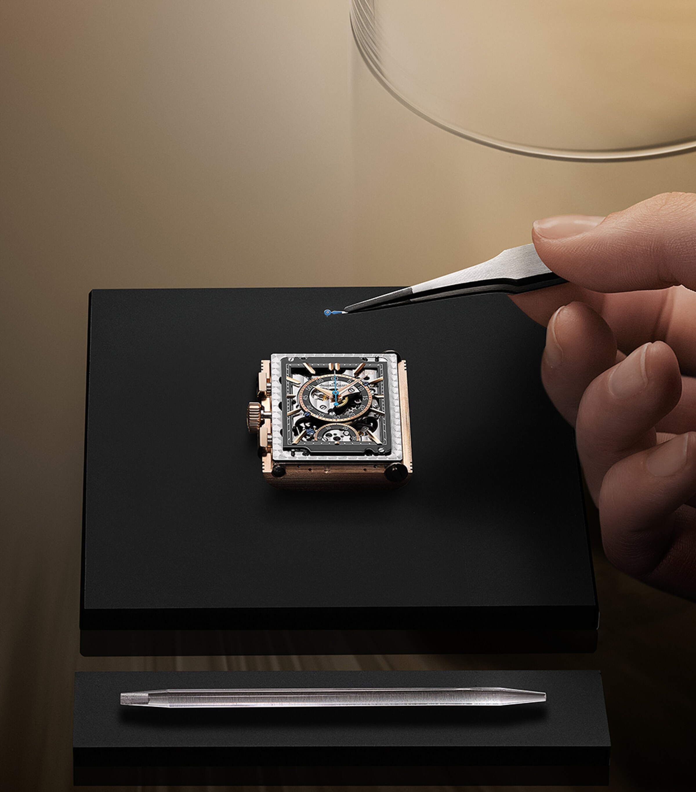 Jaeger-LeCoultre Pink Gold Reverso Tribute Duoface Watch 30mm Pink Gold Image 9