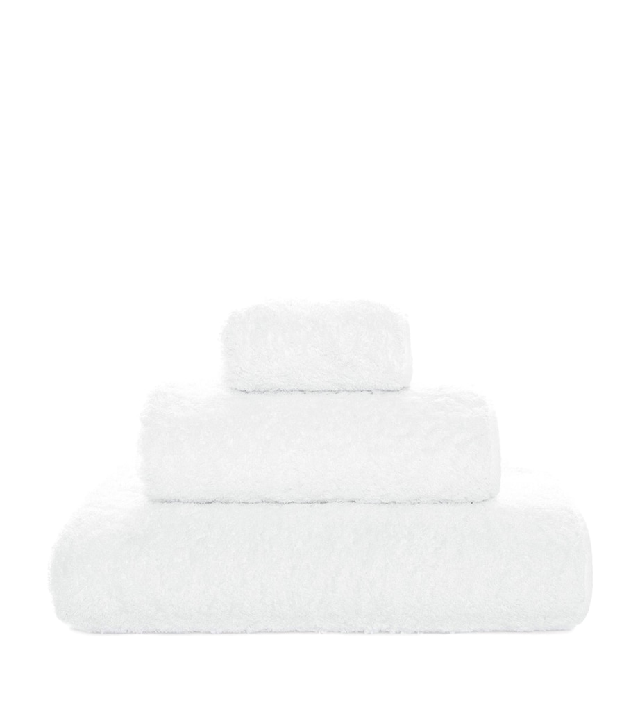 GRACCIOZA Egyptian Cotton Portobello Hand Towel (50cm x 100cm) White Image 1