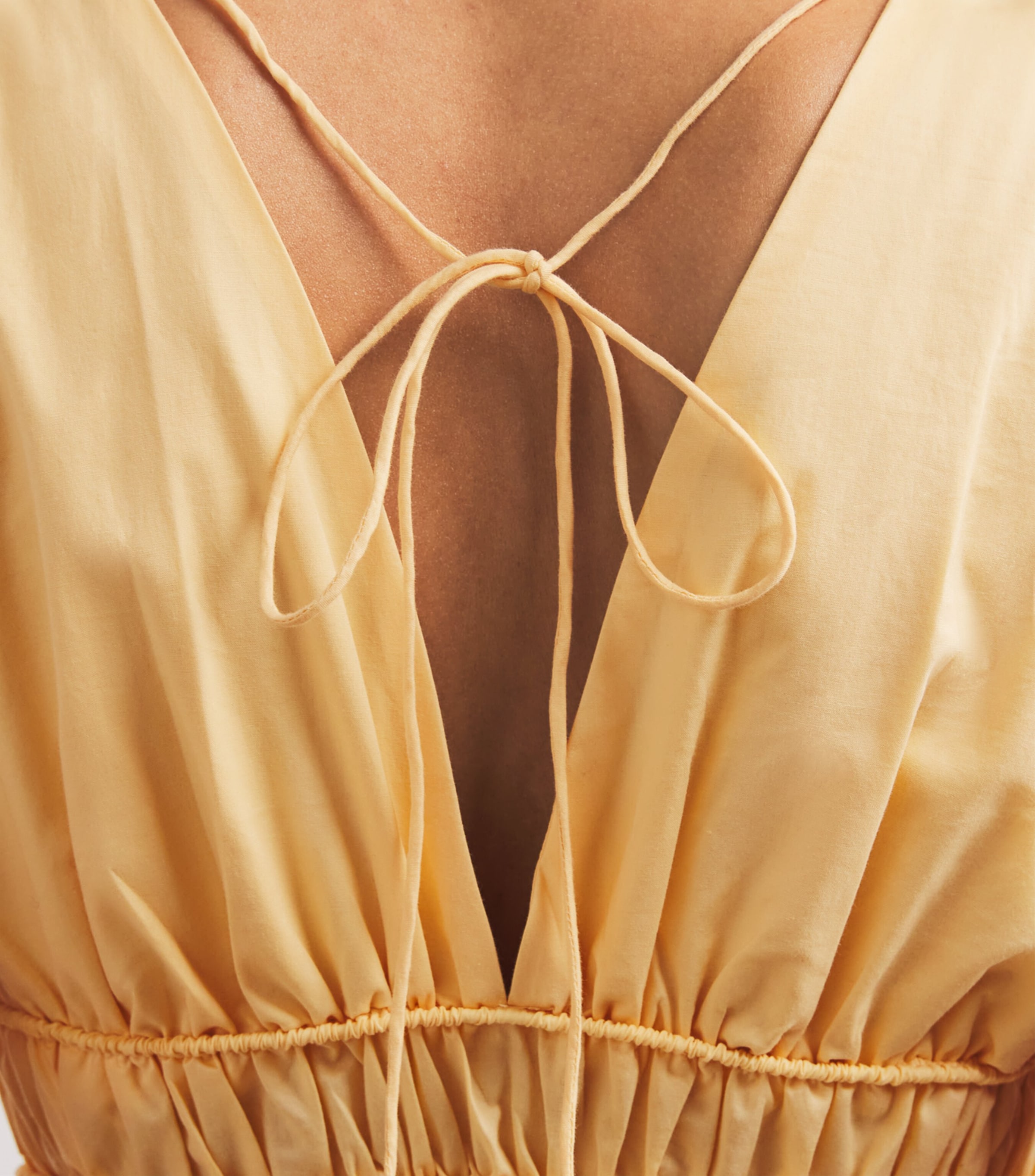 Cotton Saja Maxi Dress BANANA Image 4