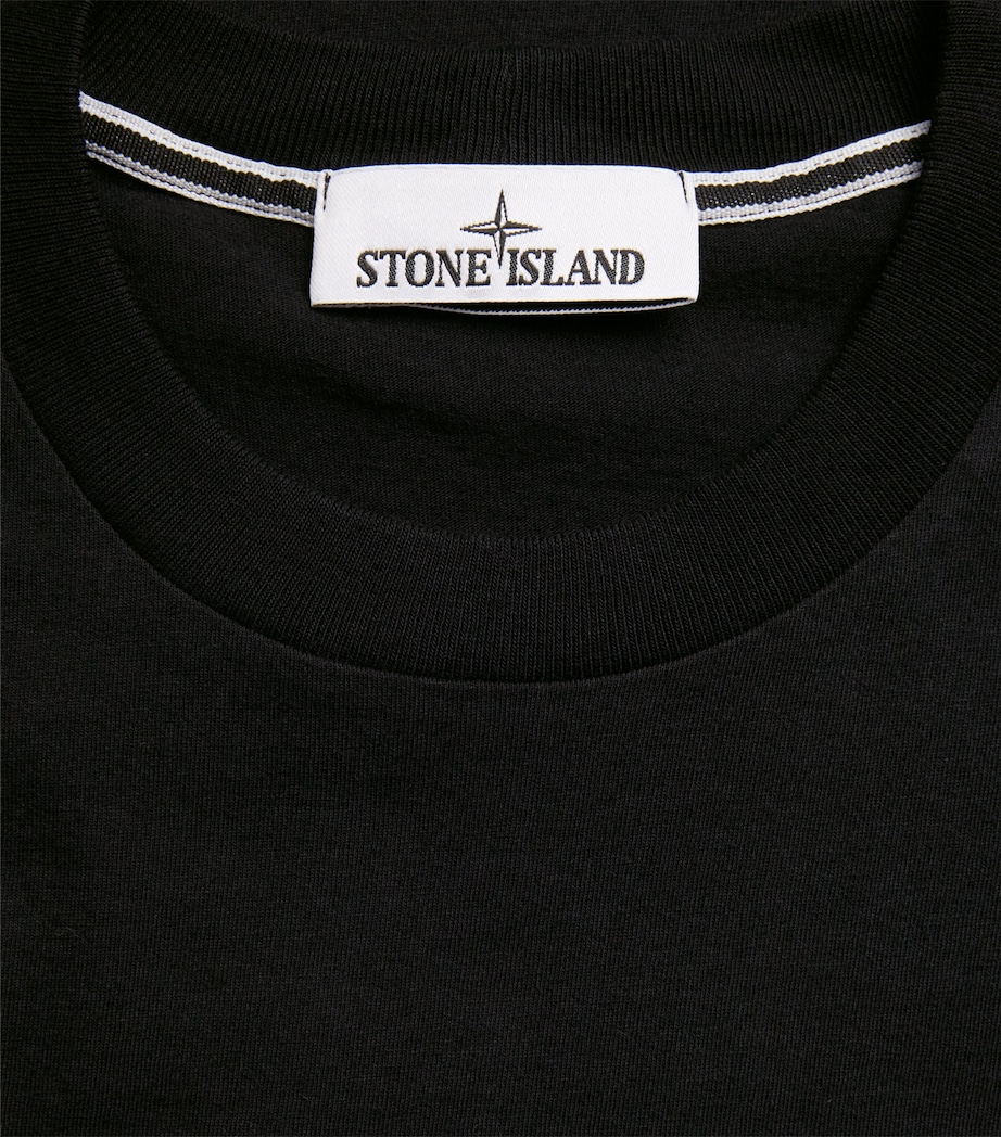 Stone Island Mens Cotton Vertical Compass T-Shirt Image 6