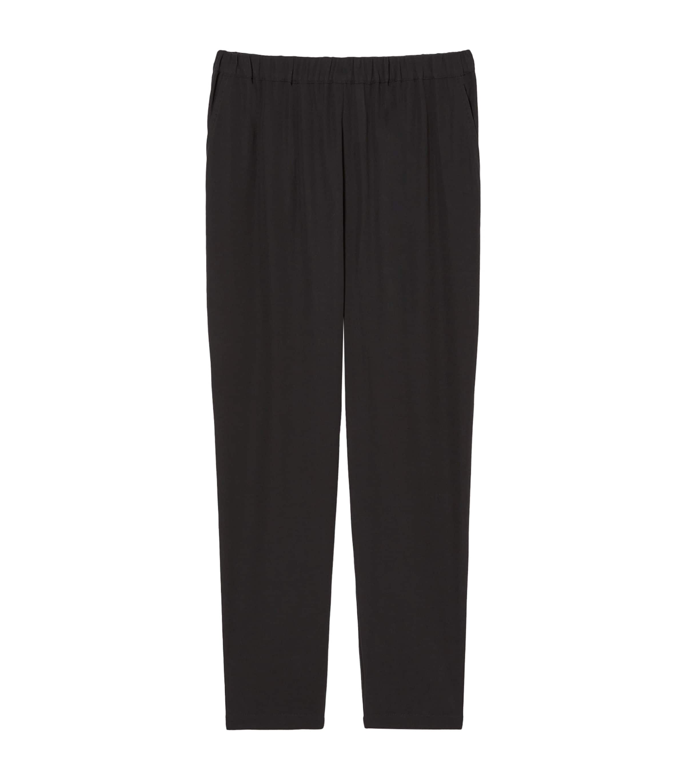 MARINA RINALDI COTTON CREPE TROUSERS