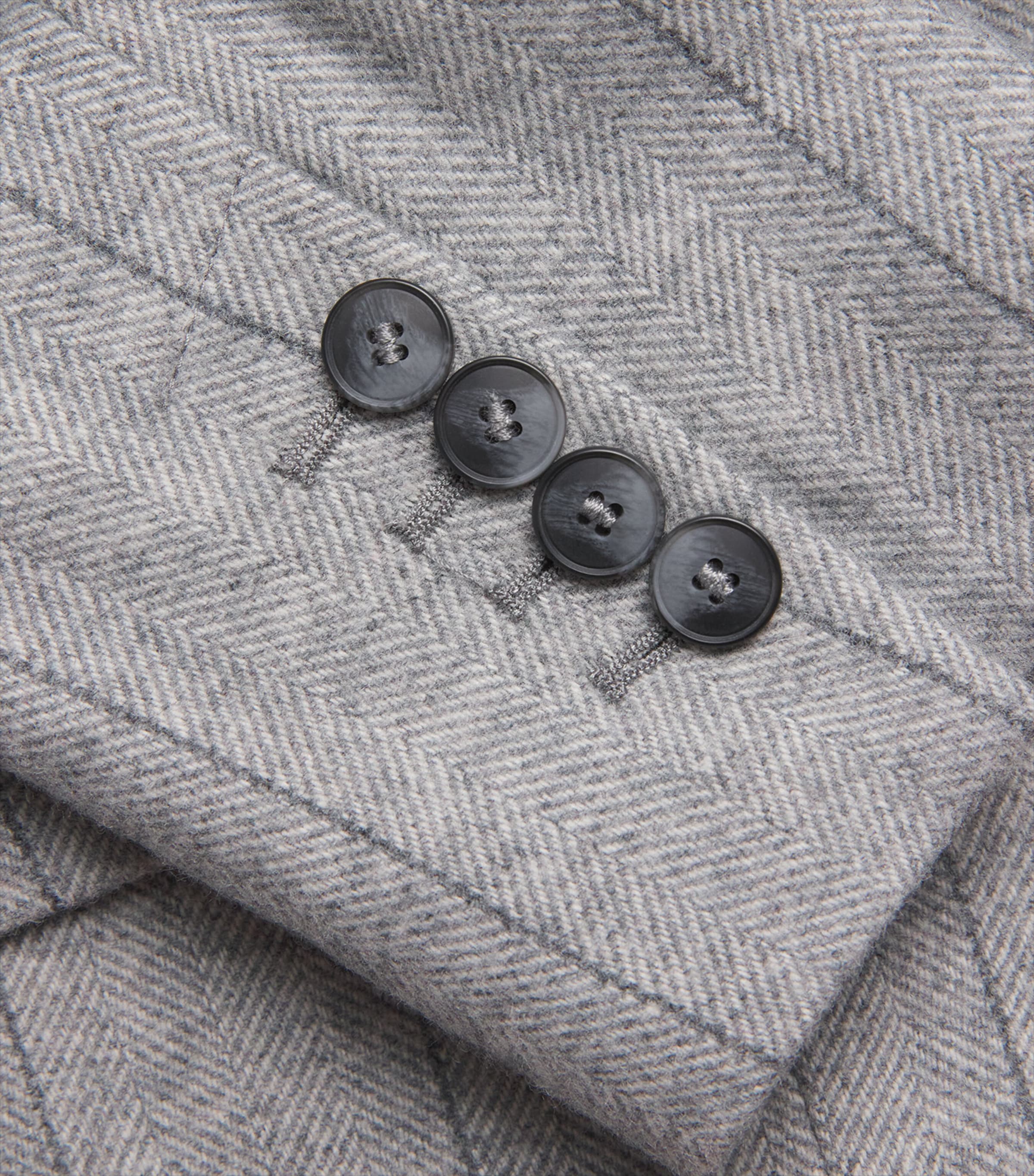 Wool-Blend Double-Breasted Blazer GREY Image 5
