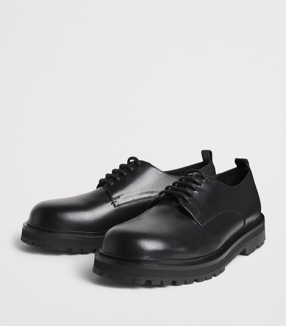 Leather Jackson Derby Shoes BLACK Image 3