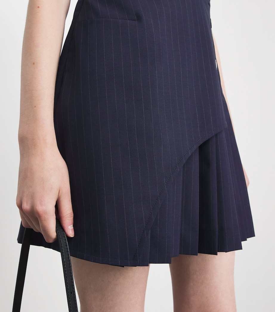 Claudie Pierlot Womens Wool-Blend Stripe Mini Dress Dual Color Image 5