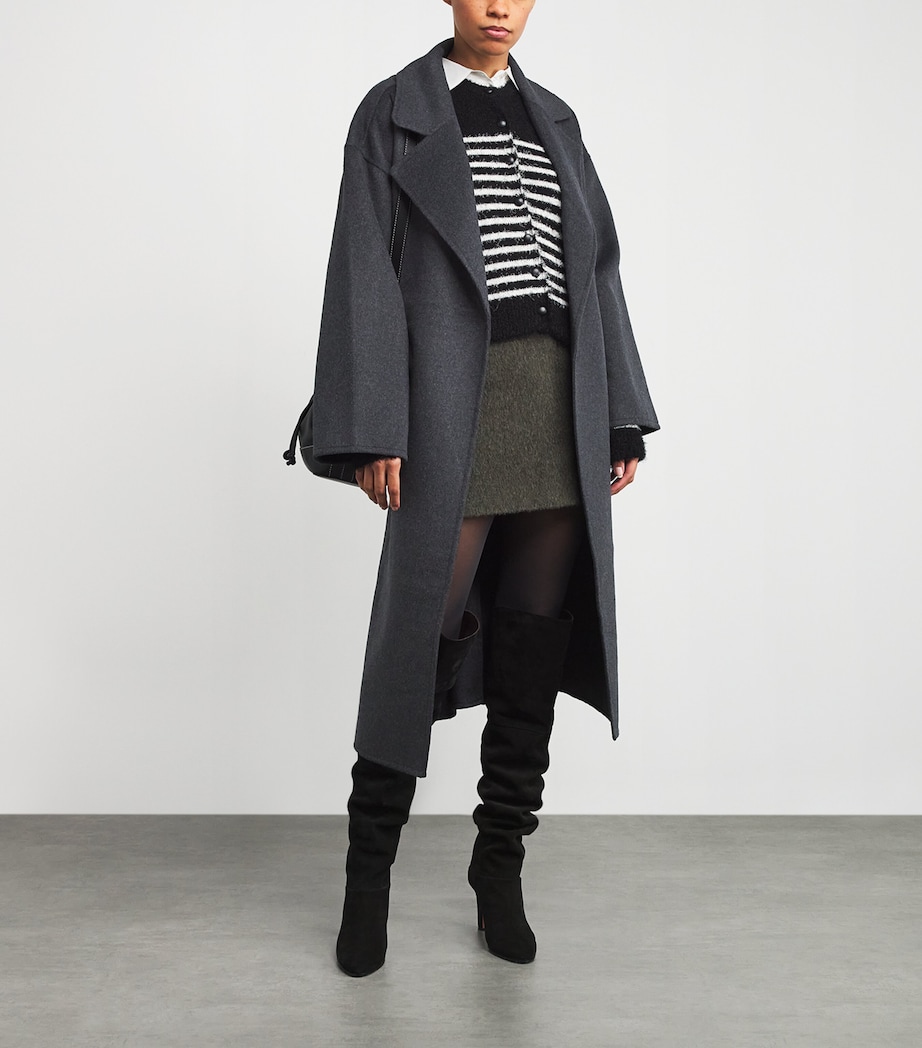 Wool-Blend Connery Coat DARK CHARCOAL Image 2