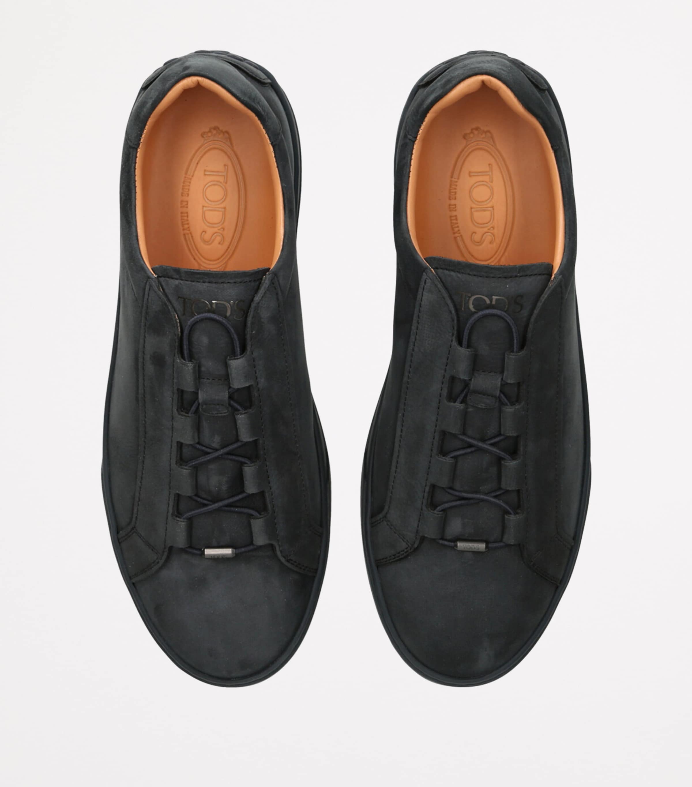 Leather Cassetta Sneakers BLUE/DARK Image 4