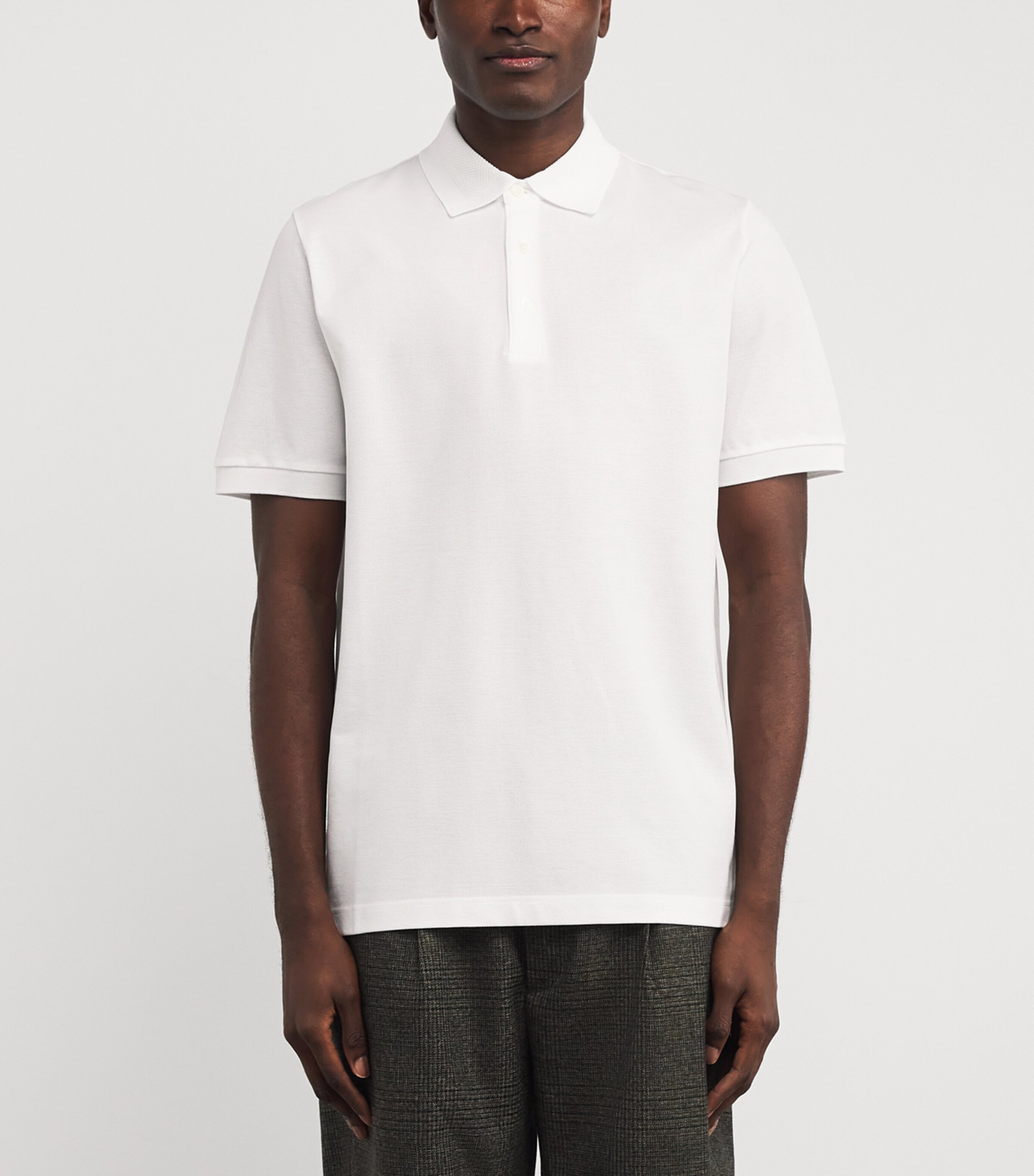 Canali Mens Cotton Polo Shirt Image 3