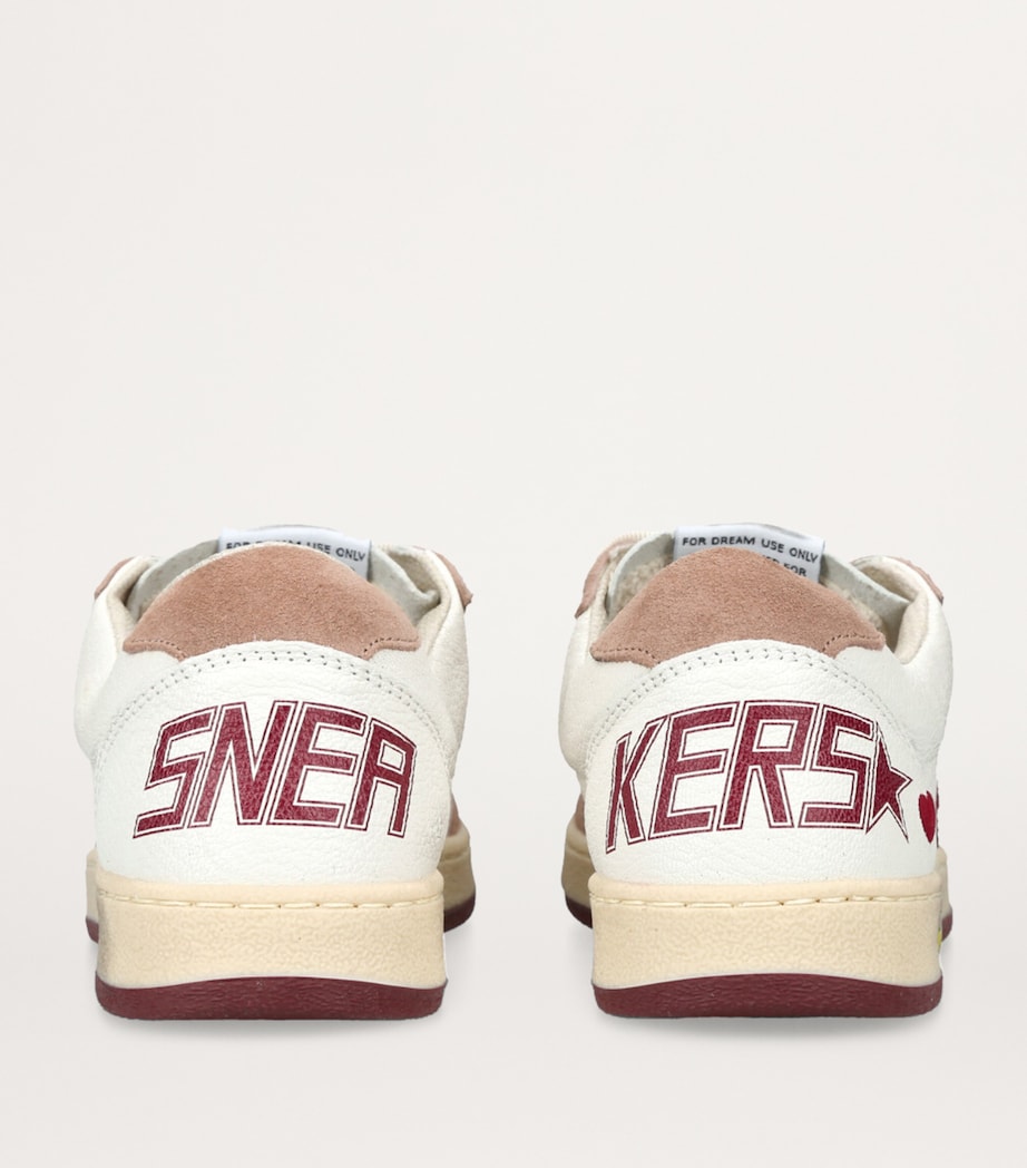 Golden Goose Leather Ball Star Sneakers White/red Image 2