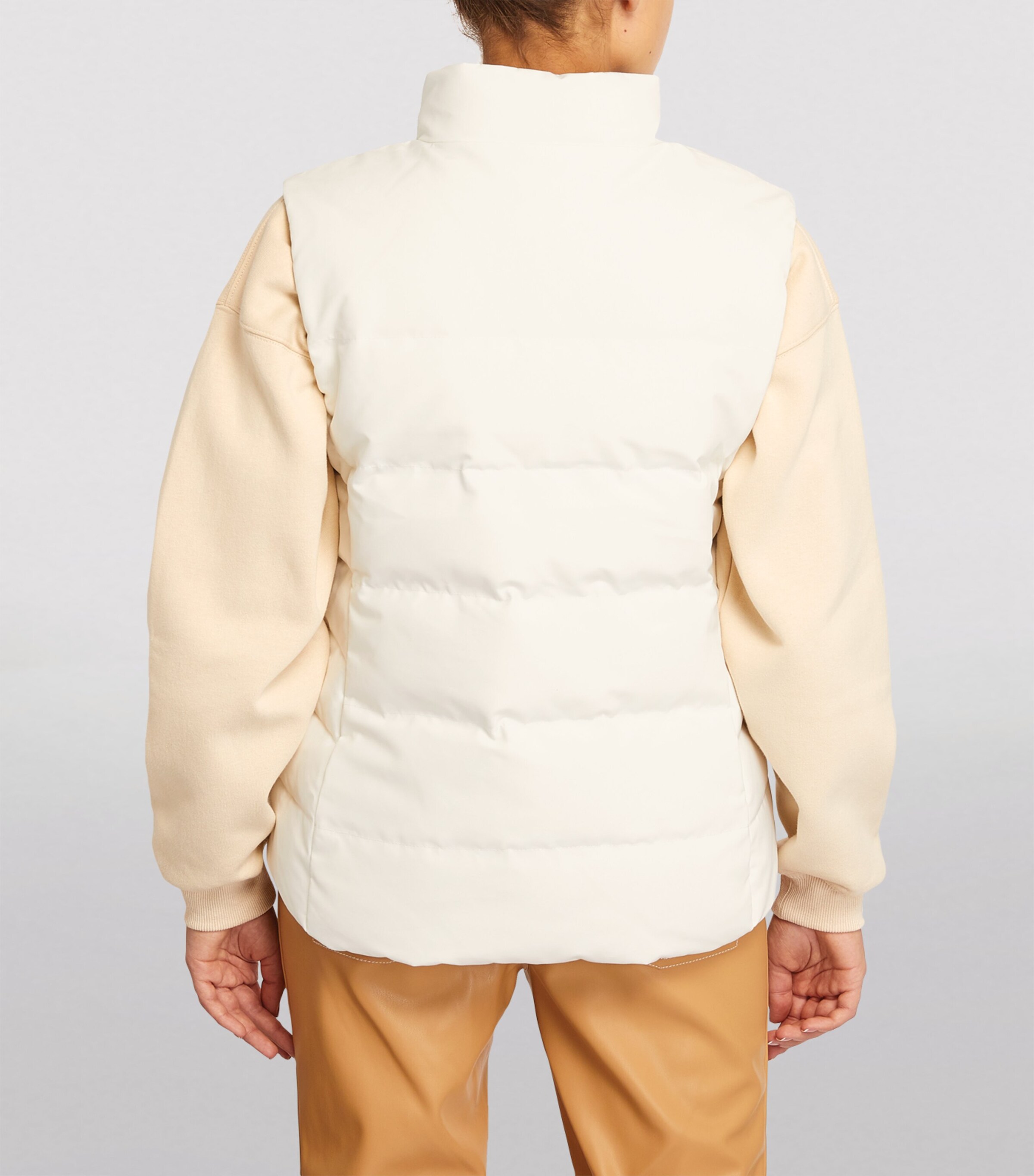 Canada Goose Womens Down-Filled Padded Freestyle Gilet N.star White Image 4