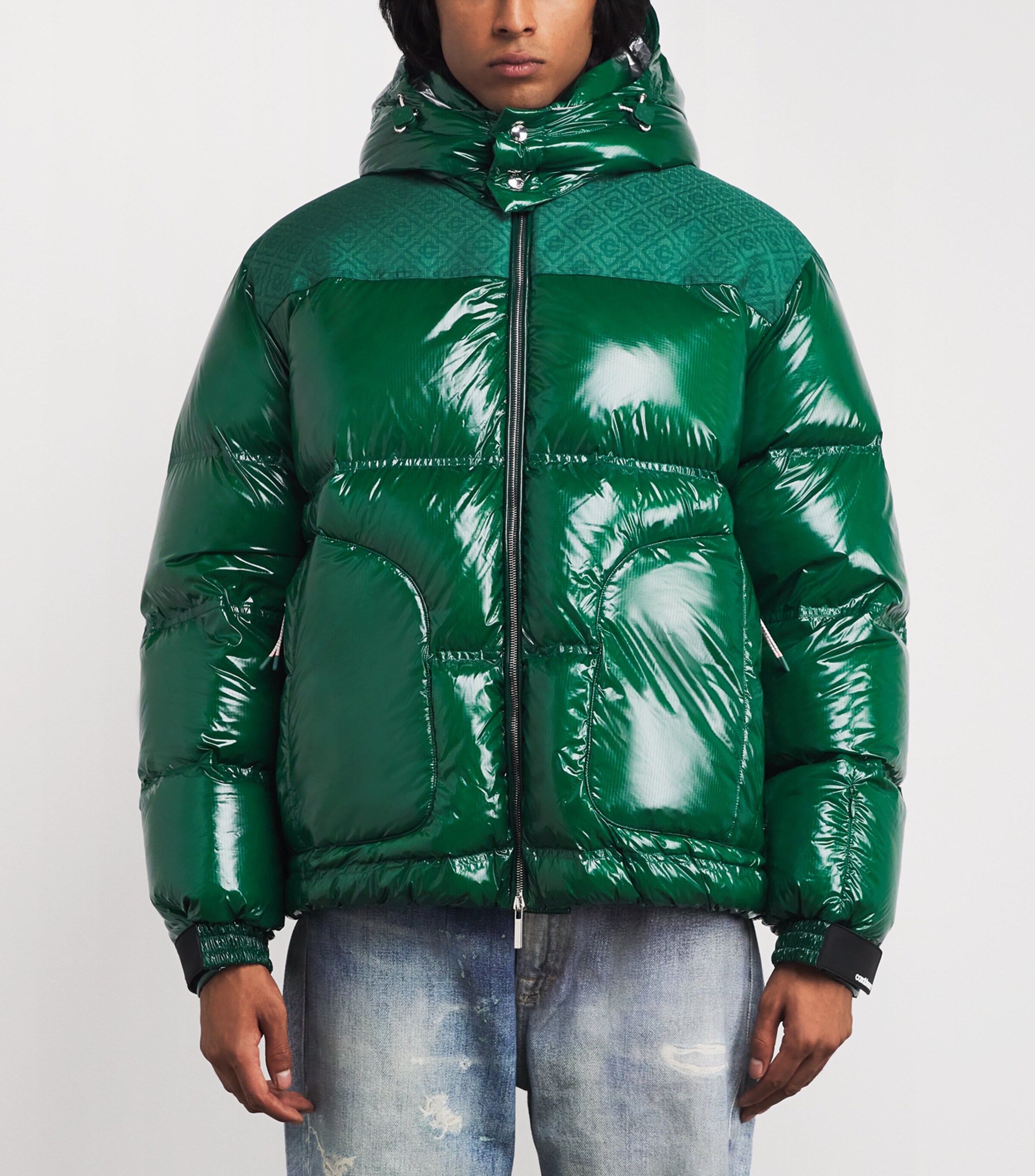 Down Monogram Puffer Jacket GREEN Image 3
