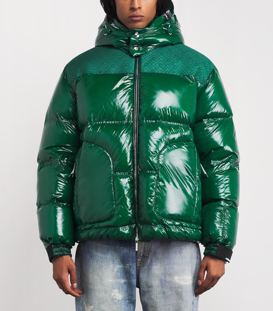 Down Monogram Puffer Jacket GREEN Image 3