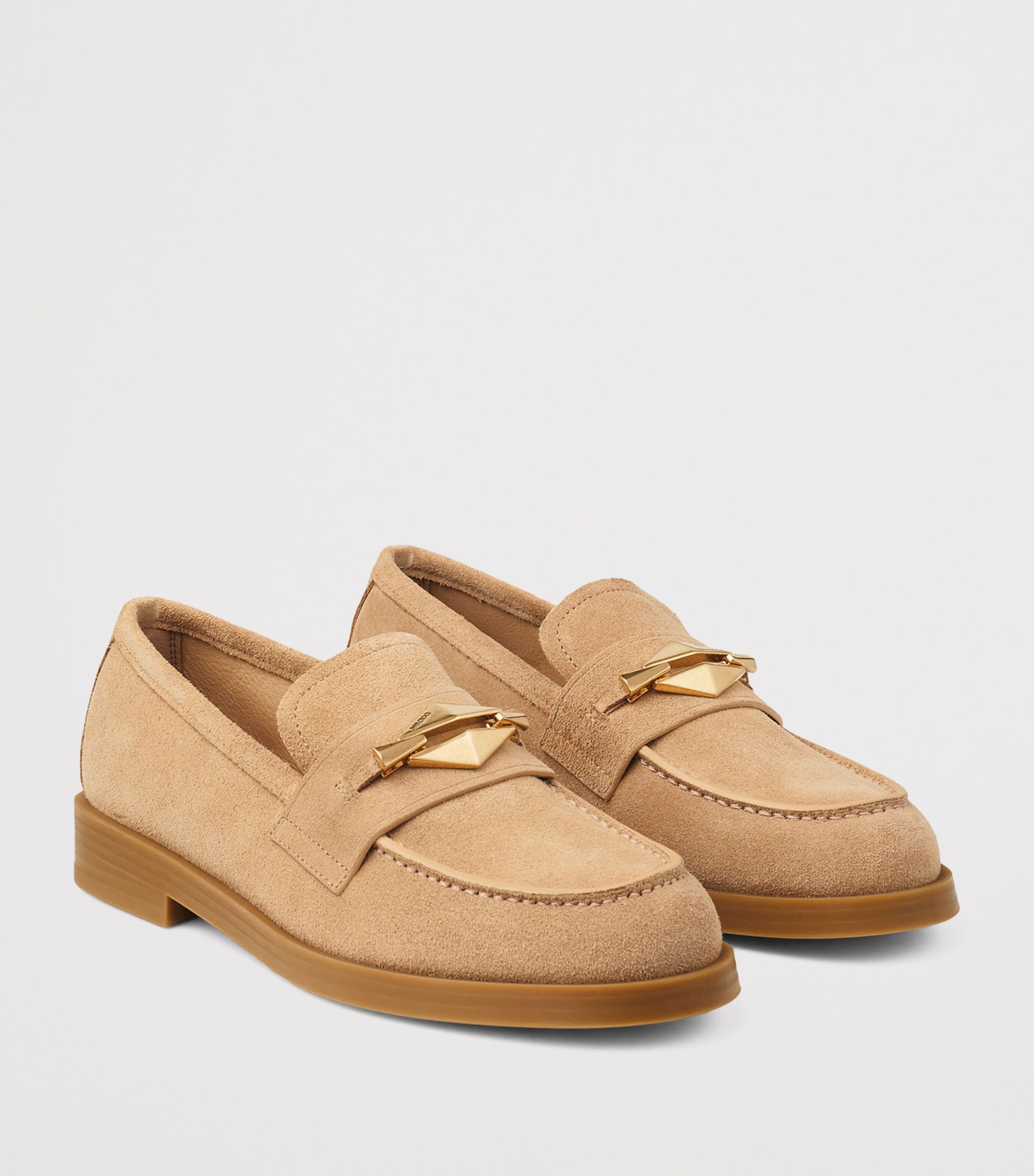 関税なし 送料無料 Maddie Diamond ローファー Jimmy Choo Diamond Maddie Suede Loafers | Harrods UK