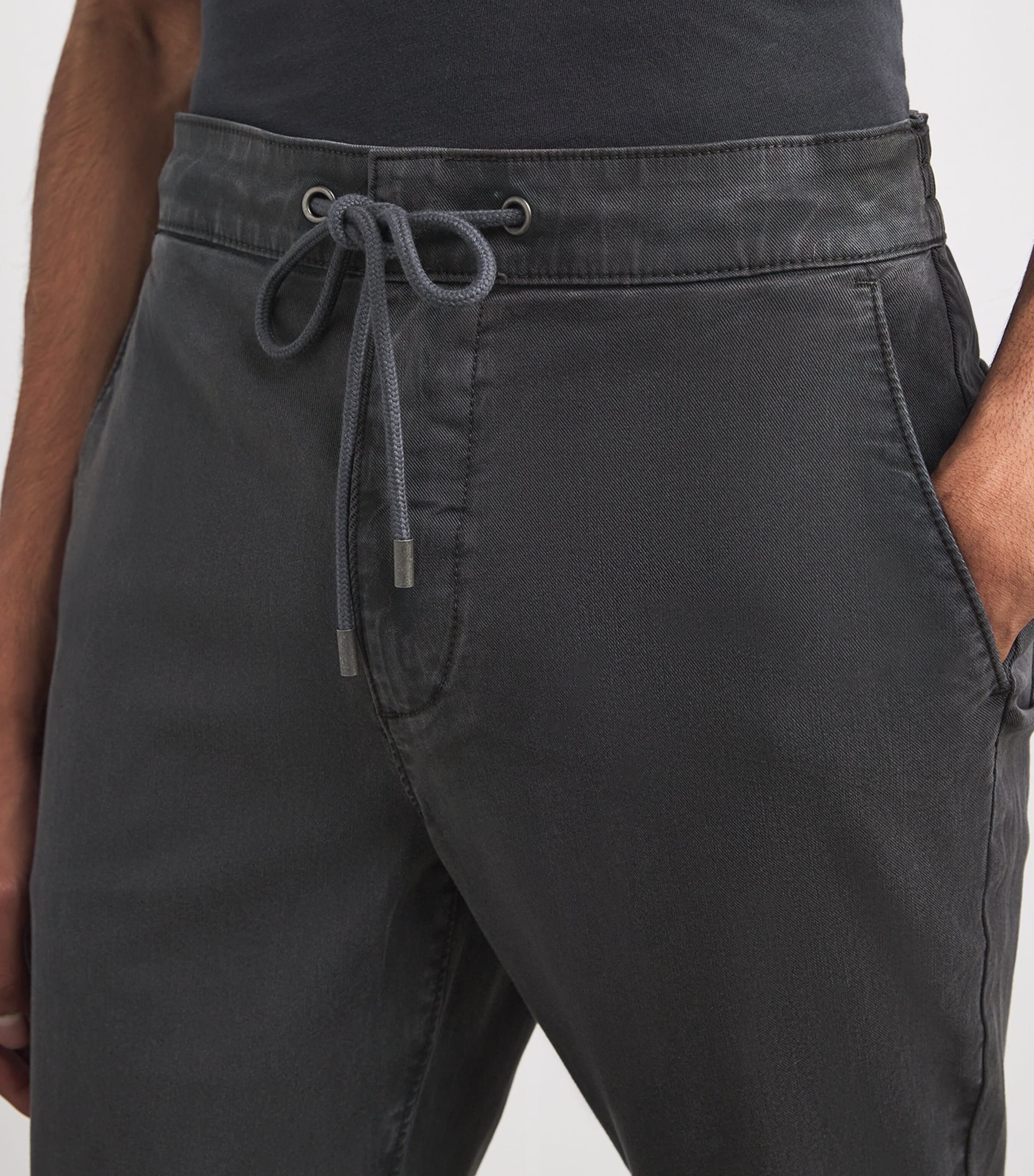 Drawstring Fraser Chinos VINTAGE WASHED BLACK Image 6