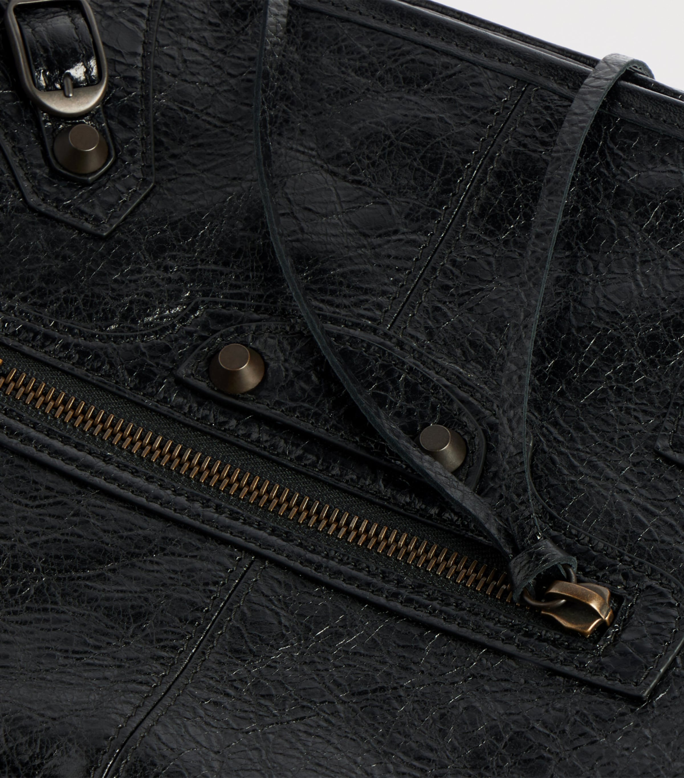 Balenciaga Crinkled Calfskin Le City Messenger Bag Image 7
