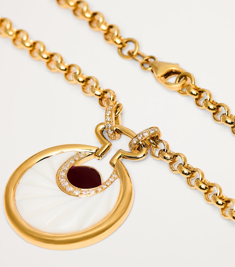 Yellow Gold, Diamond and Onyx Circus Lot N*91 Necklace YELLOW GOLD Image 5