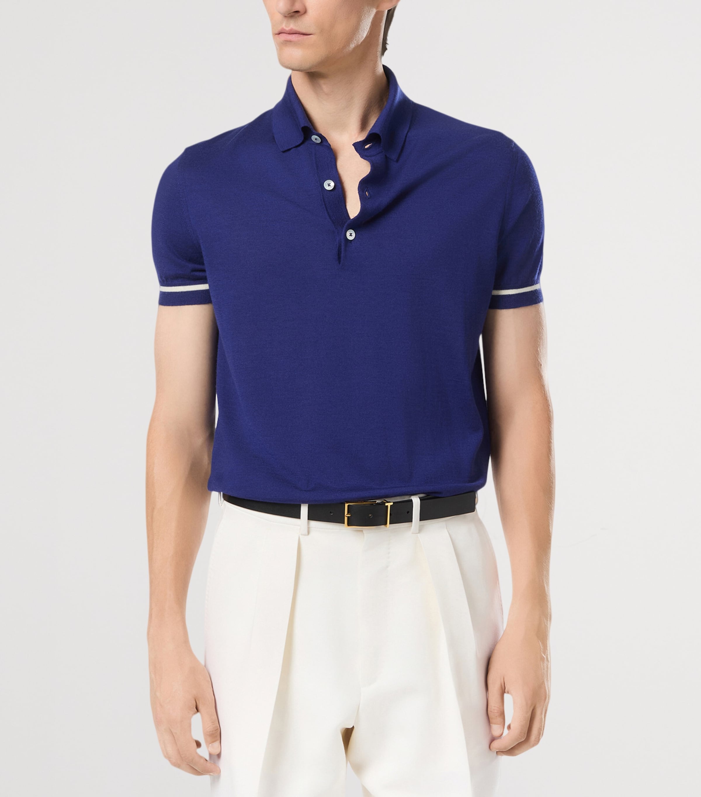 Cashmere-Silk Polo Shirt UBU Image 2