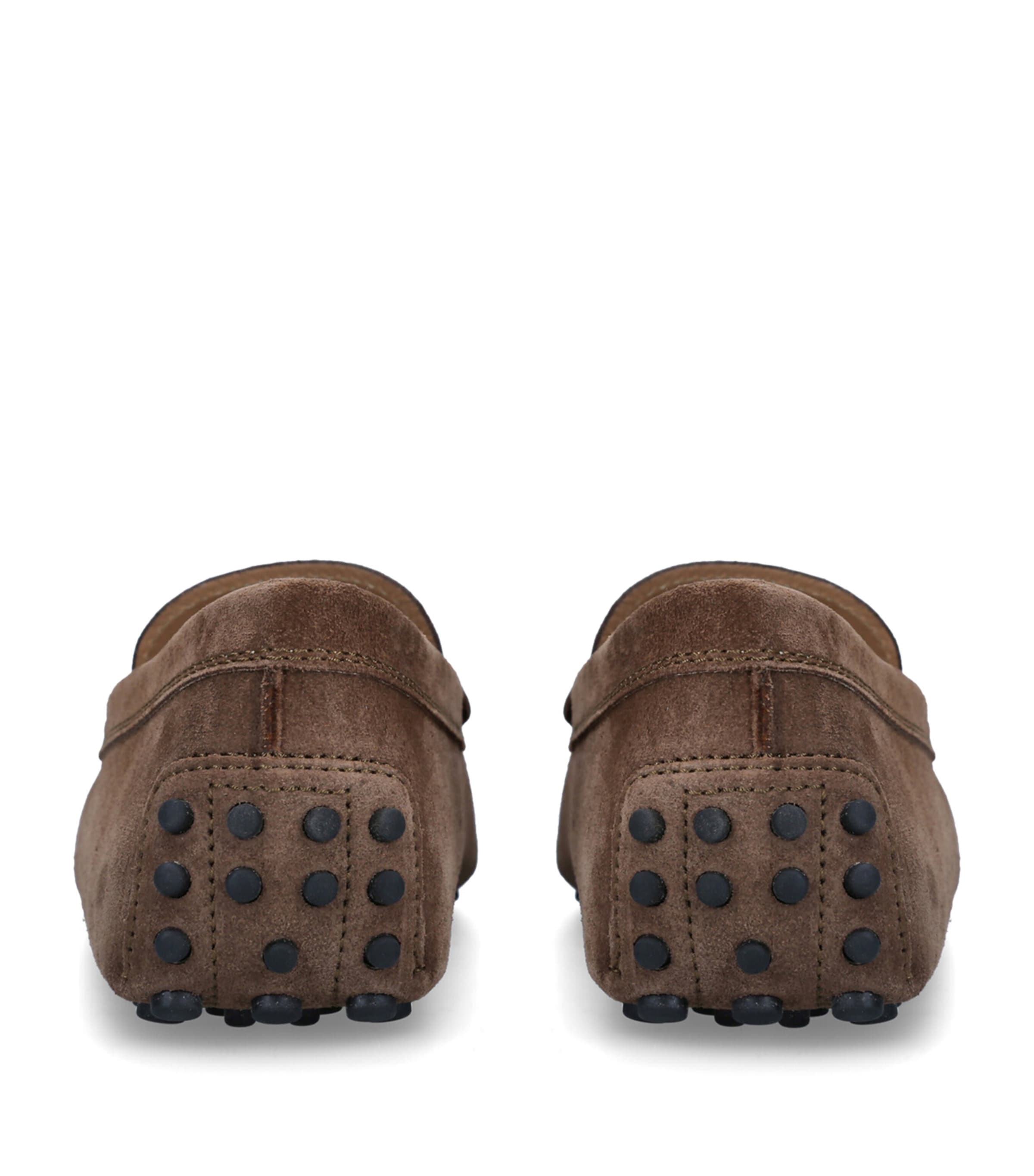 Tod's Suede Penny Driving Shoes Mid Brown Image 2