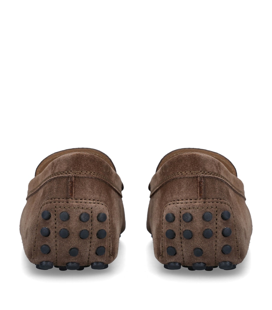 Tod's Suede Penny Driving Shoes Mid Brown Image 2