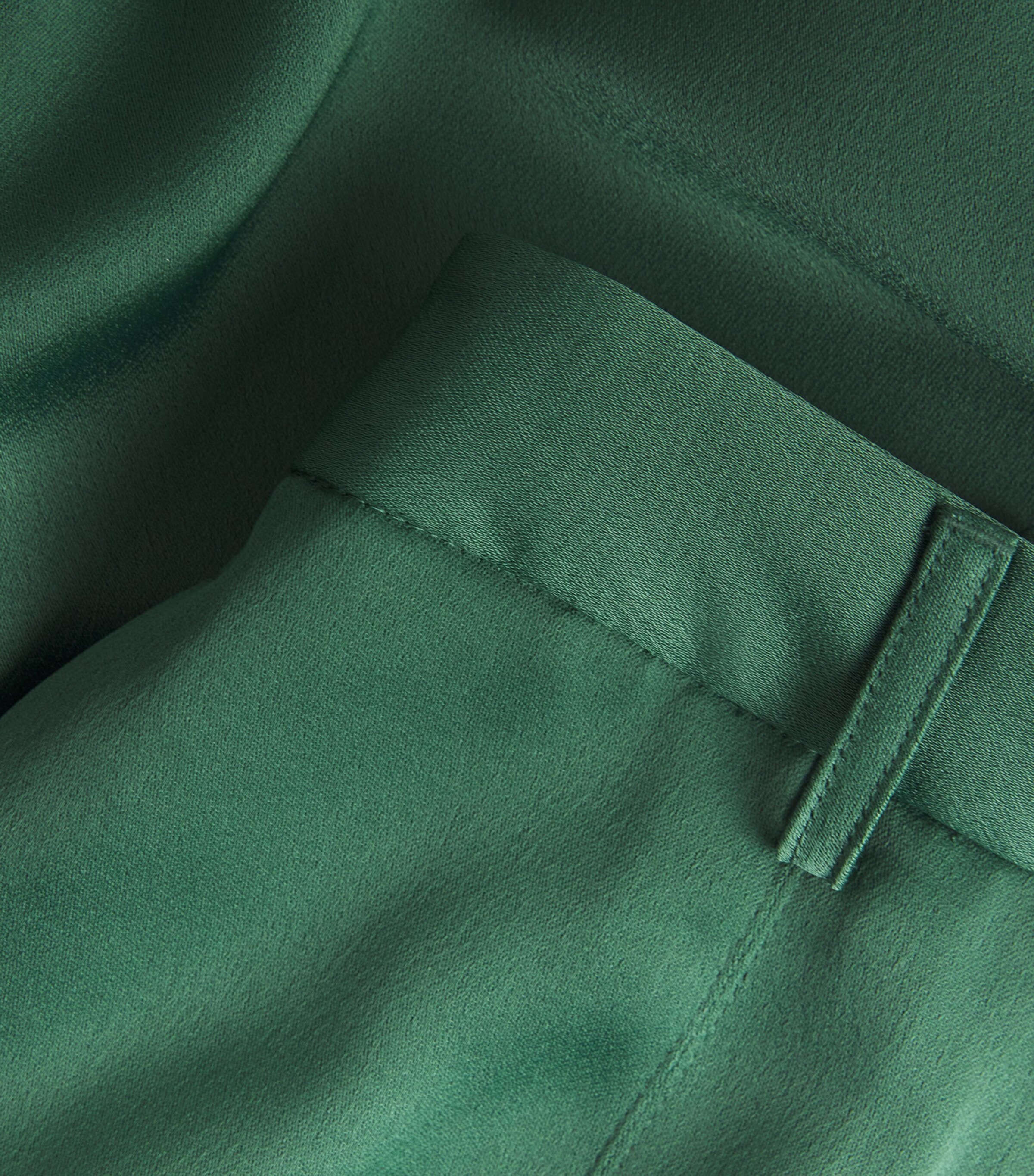 Palmer//Harding Womens Wool-Blend Honesty Opens Trousers Green Satin Image 5