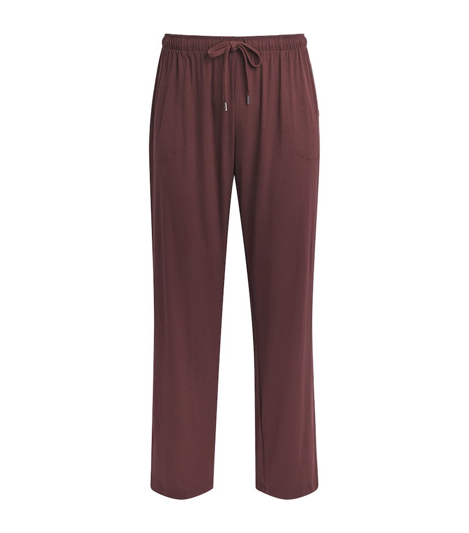 Derek Rose Mens Basel Lounge Trousers Bro Image 1