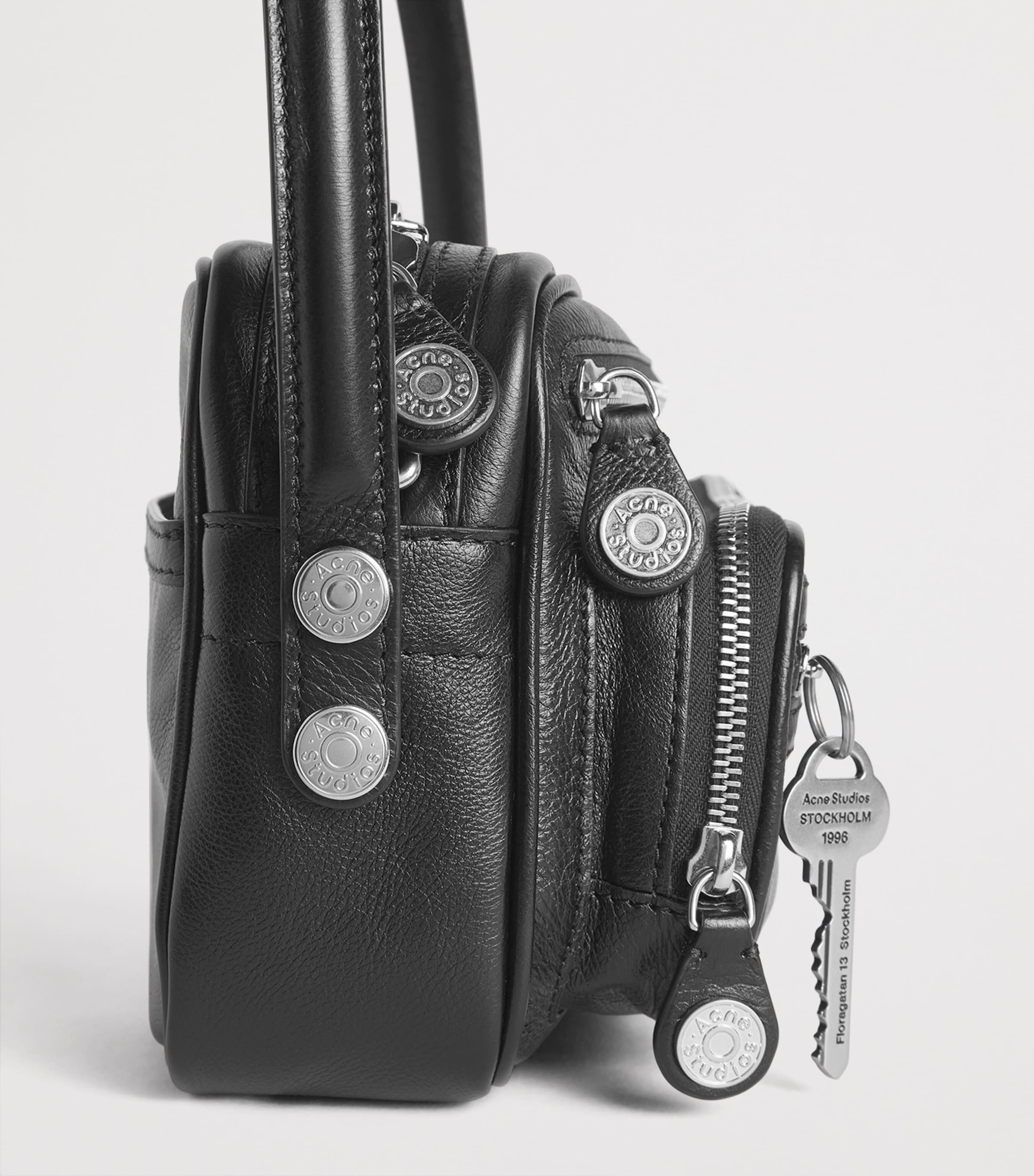 Acne Studios Leather Camero Party Shoulder Bag Black Image 6
