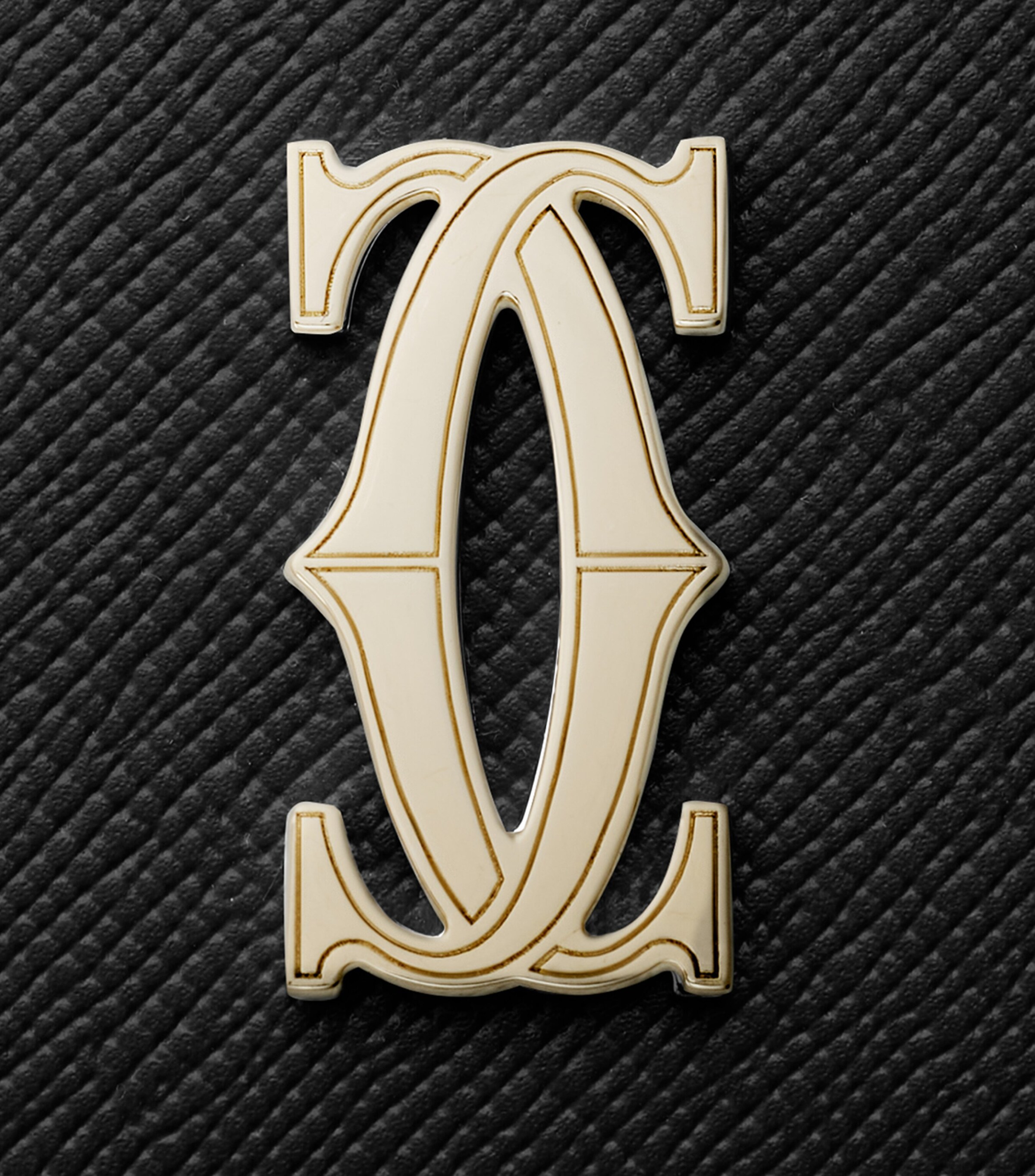 Leather C de Cartier Card Holder BLACK Image 5