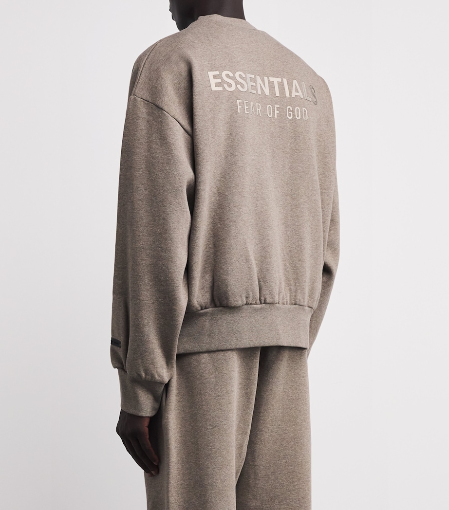 Cotton-Blend Back Logo Sweatshirt HOMESTEAD HEATHER Image 4