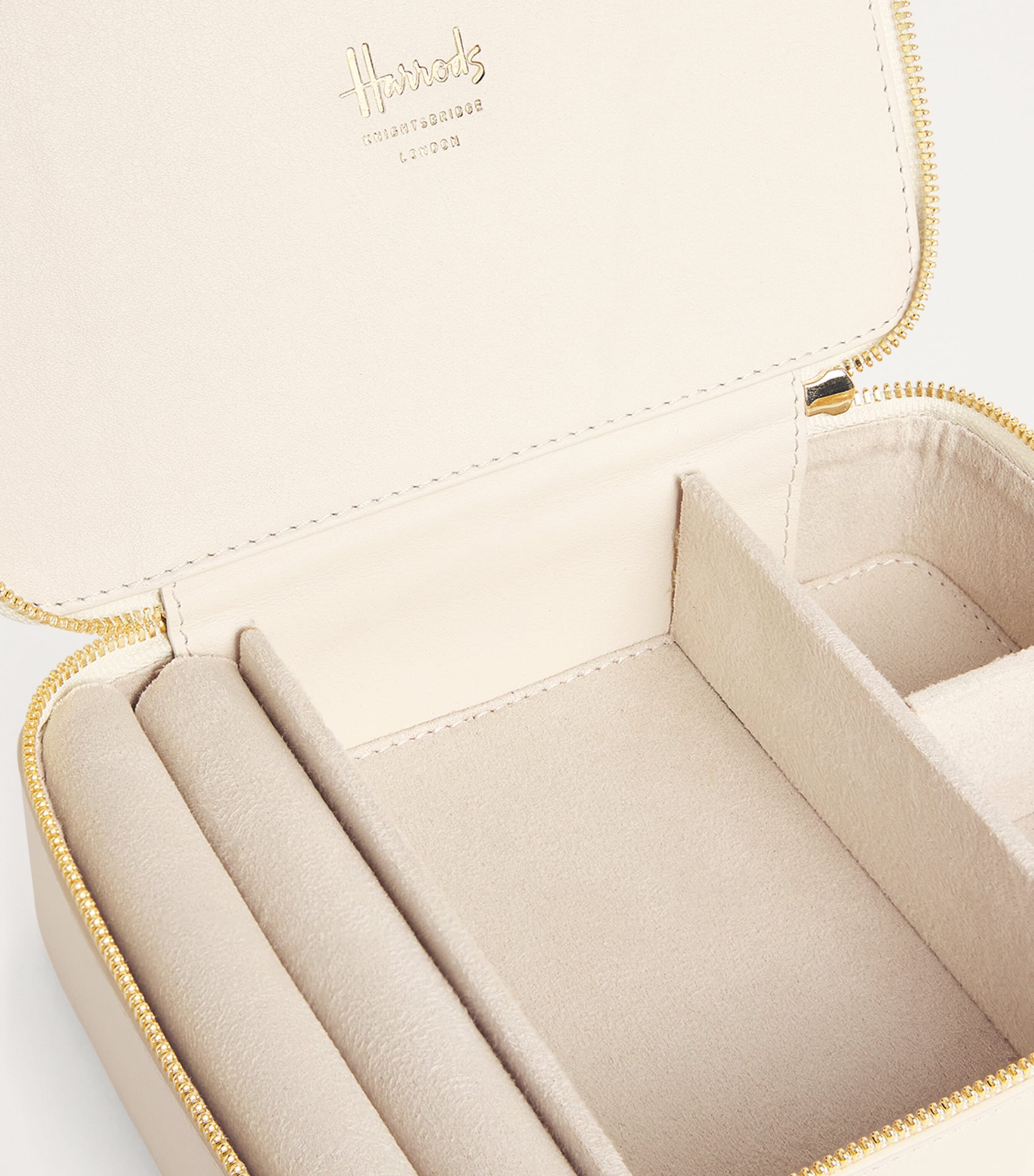 Large Pebbled Leather Trinket Box BIRCH Image 3