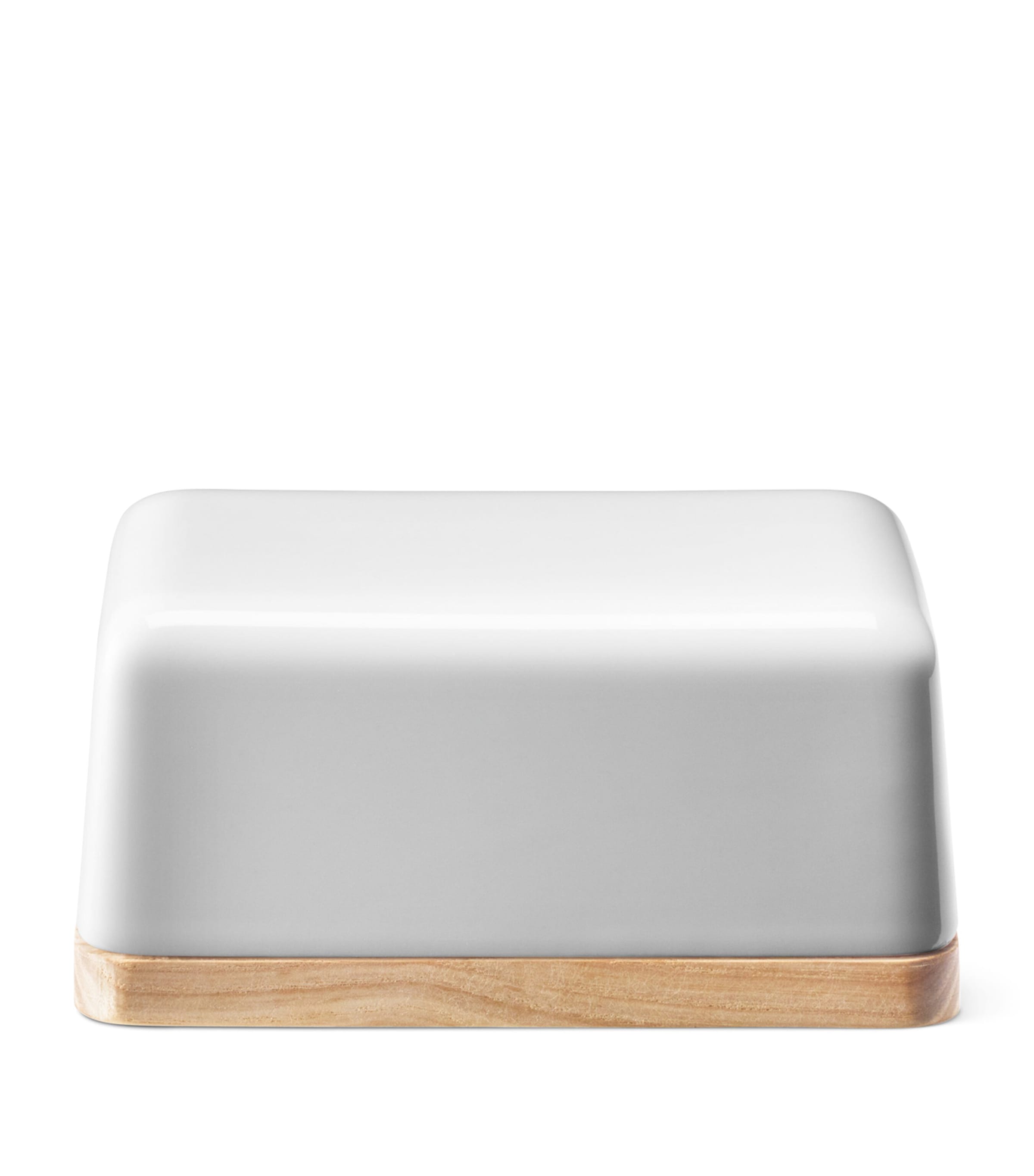 Porcelain Collective Butter Dish (14cm) WHITE Image 2