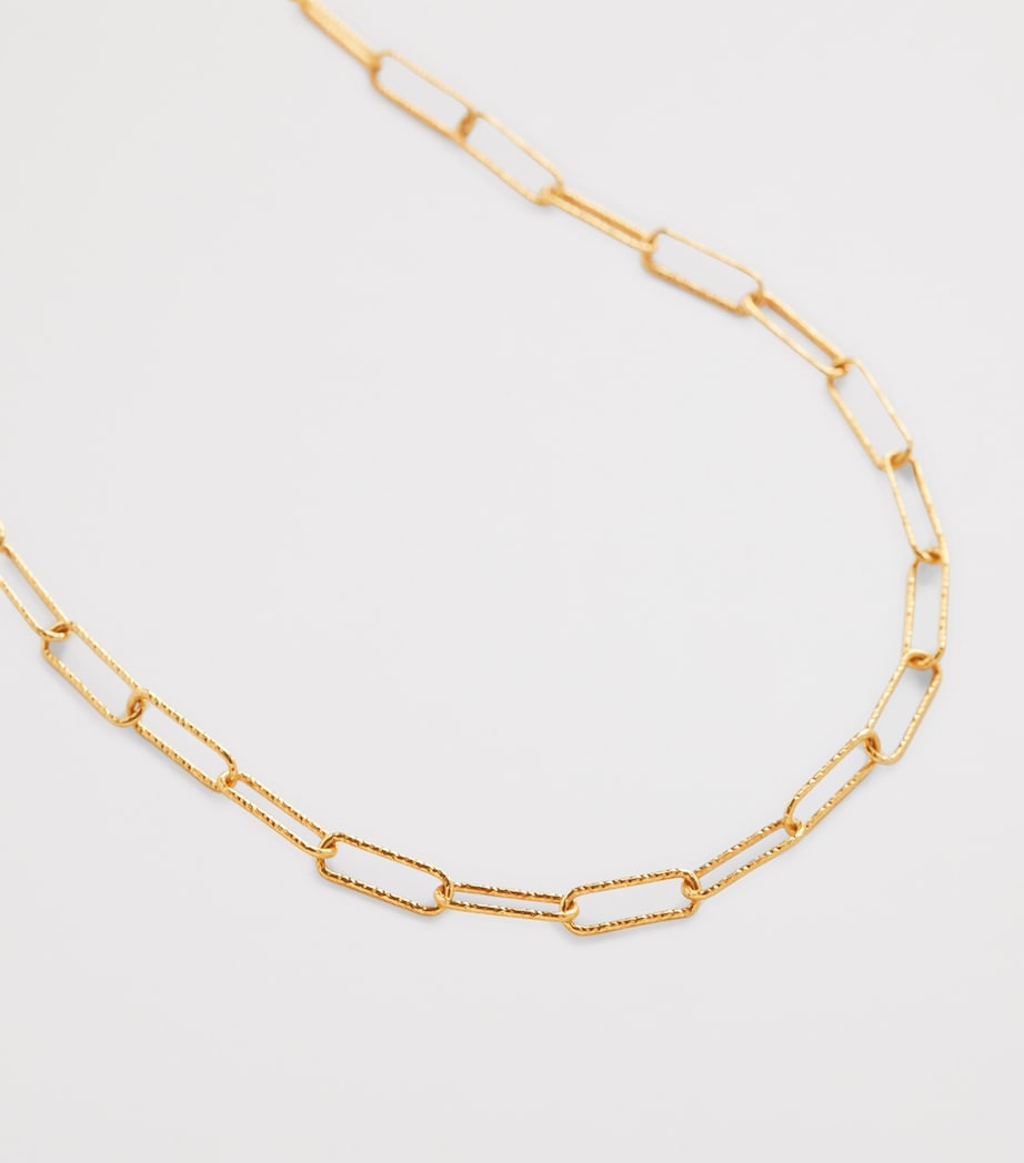 Monica Vinader Gold Vermeil Alta Necklace Gold Vermeil Image 2