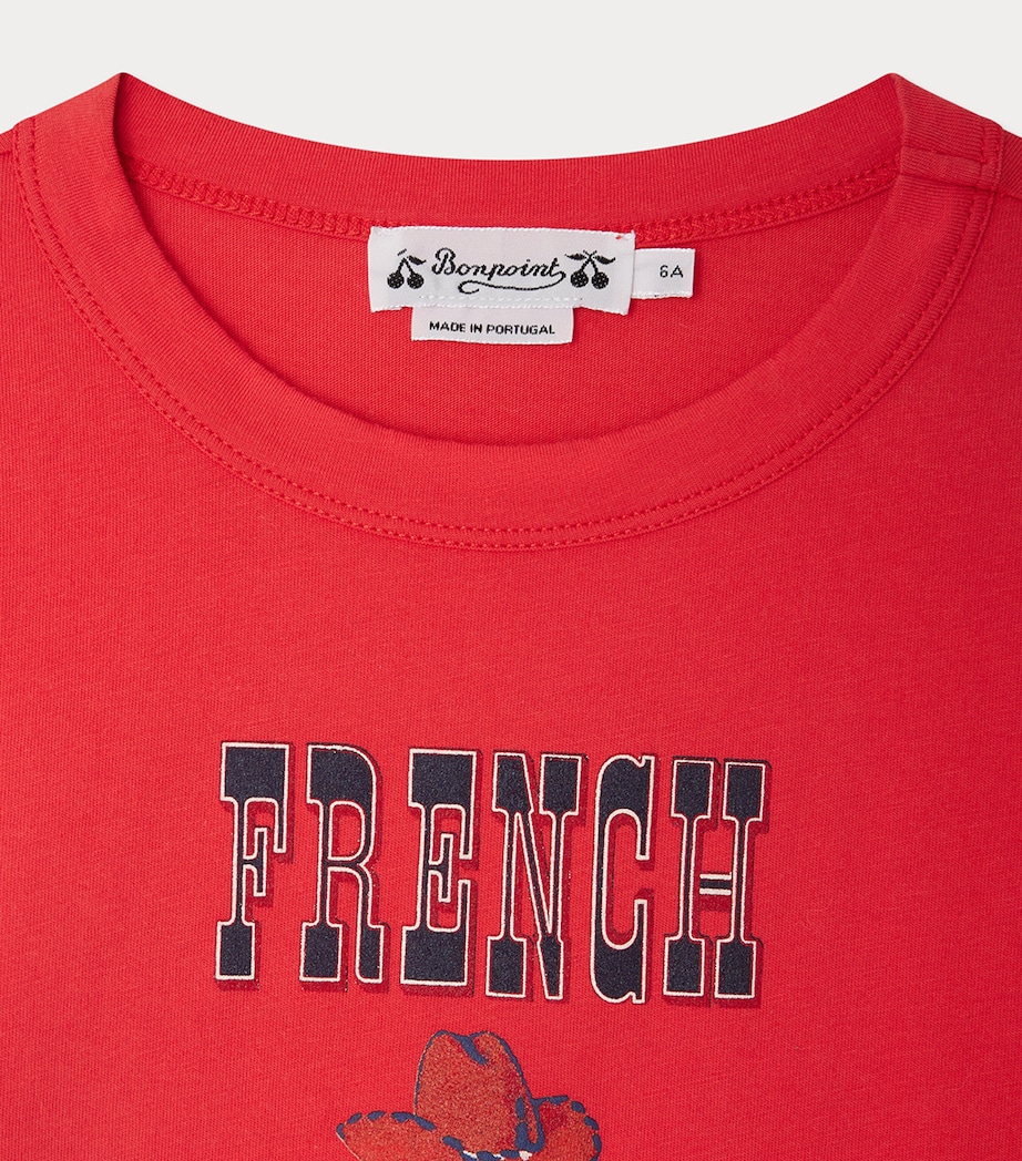 Cotton Tadda Long-Sleeve T-Shirt (4-8 Years) UPB BORDEAUX Image 3