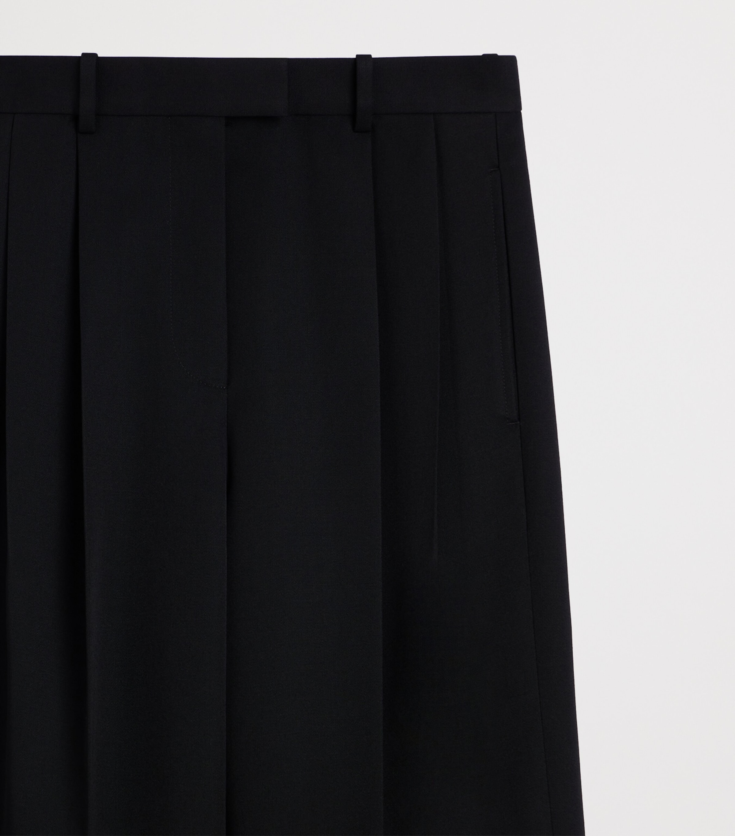 Givenchy Womens Wool Pleated Trousers Image 3