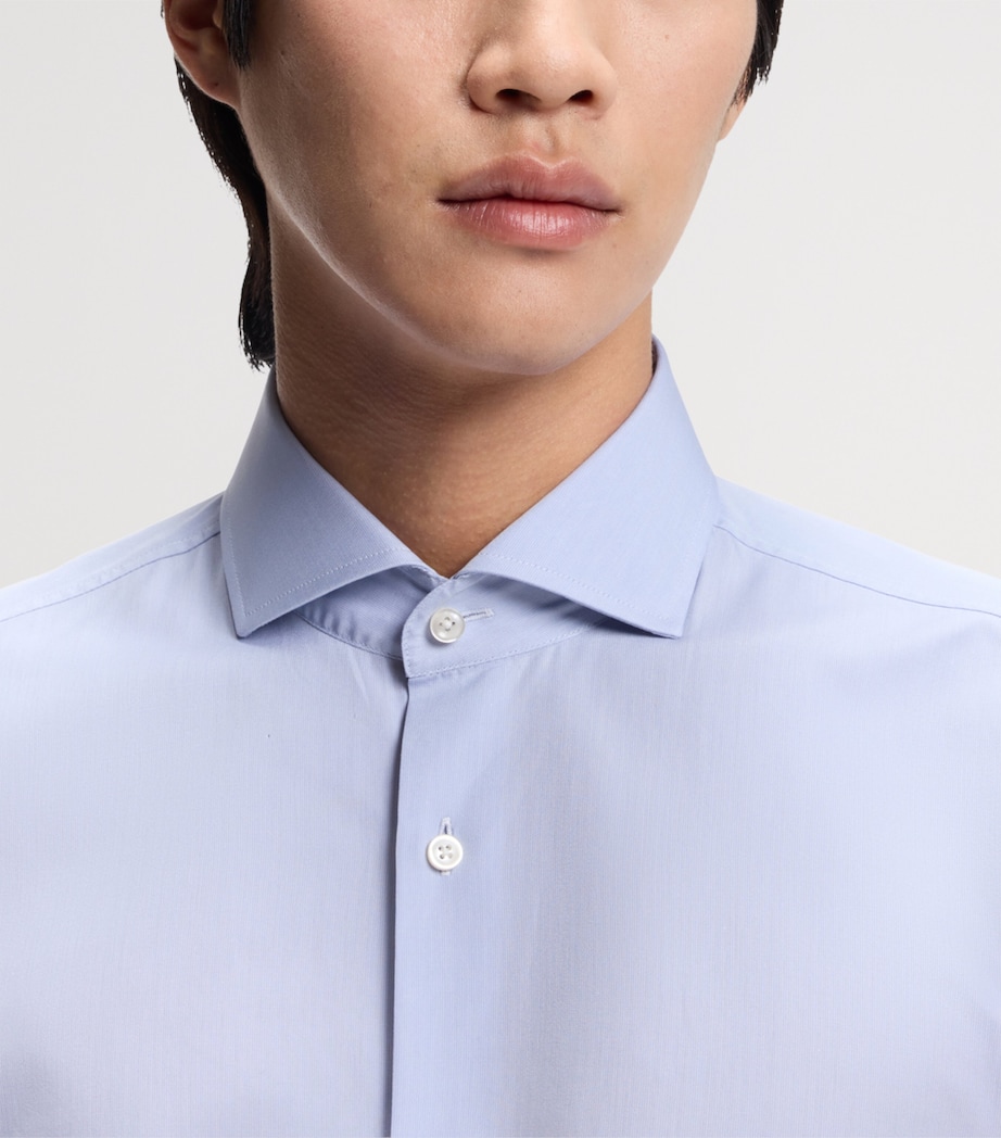 BOSS Mens Cotton Slim-Fit Shirt Image 5