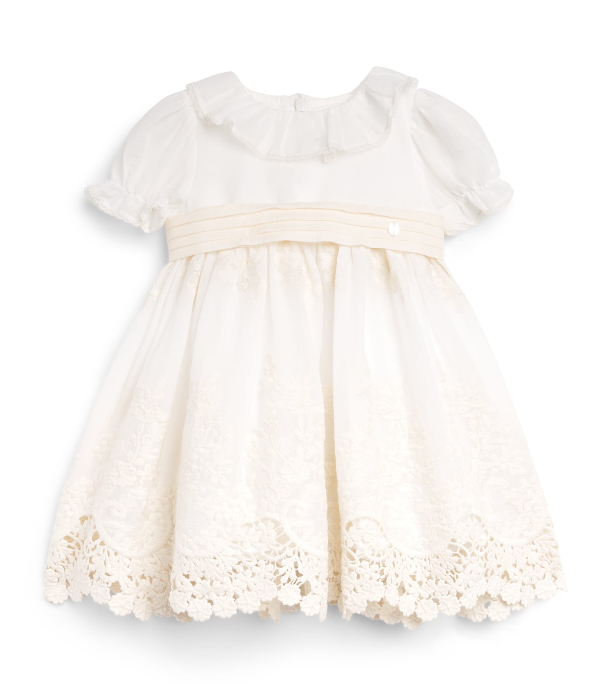 Patachou Bow-Detail Dress (3 Months-3 Years) Ivory Image 1